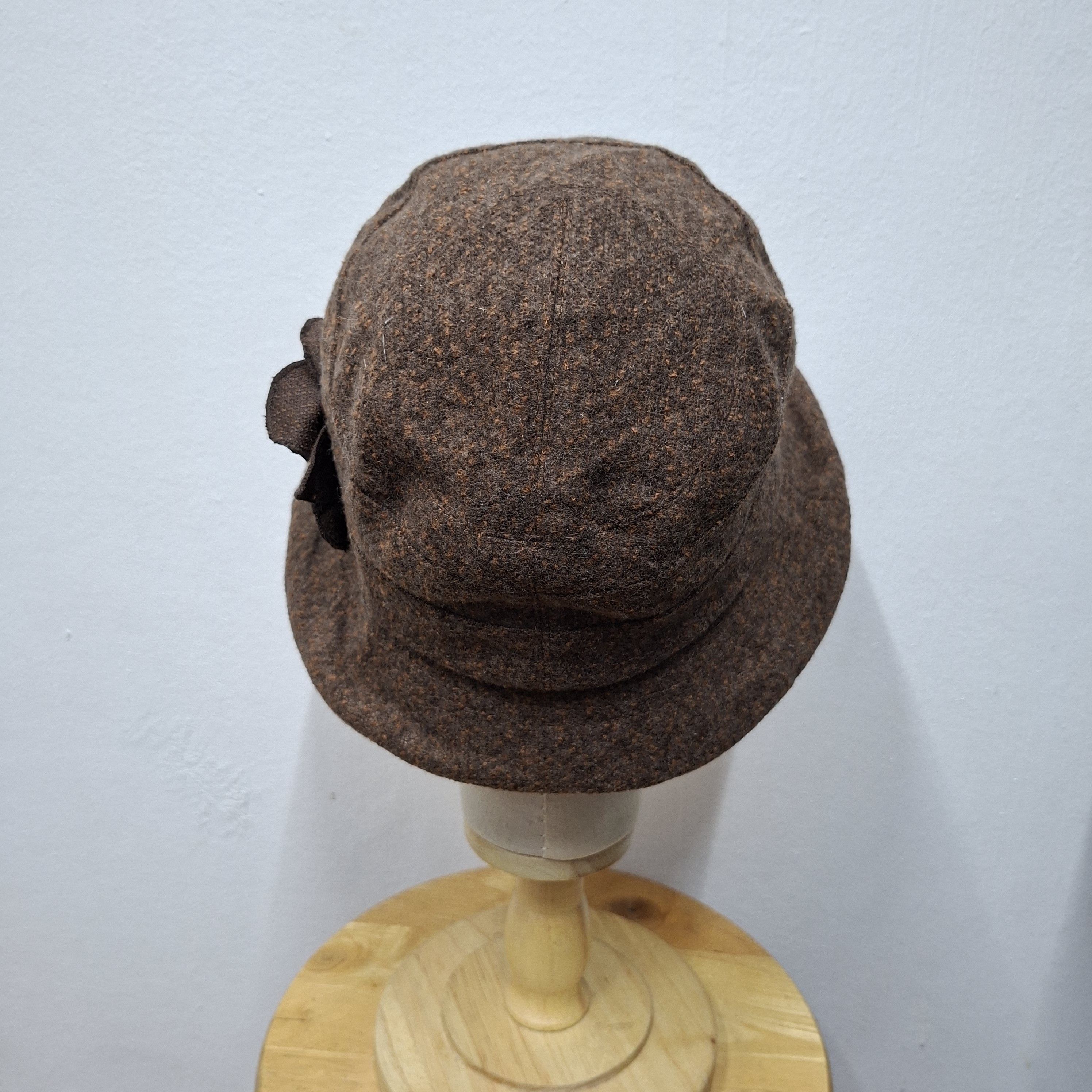 NWT Gigi Pip Brown Rylee Bucket Hat S/M 57 MSRP$64.00 ? Vintage gianni valentino italy flower wool daisy hat main image 3