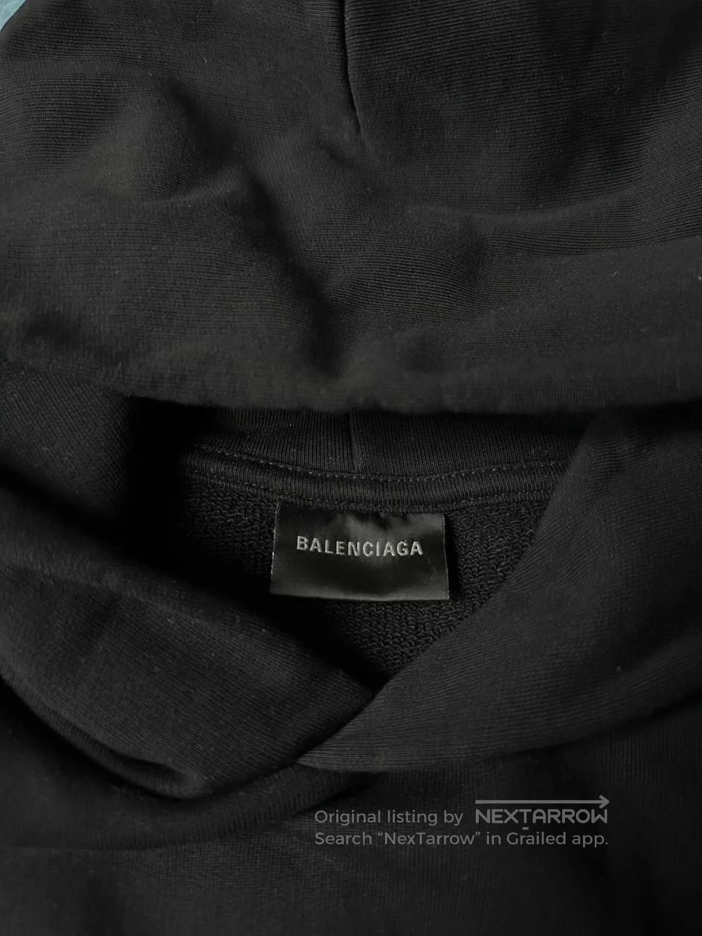 Balenciaga Black Oversized Hoodie with Front Pocket. Size US S / EU 44-46 / 1 - 3 Thumbnail