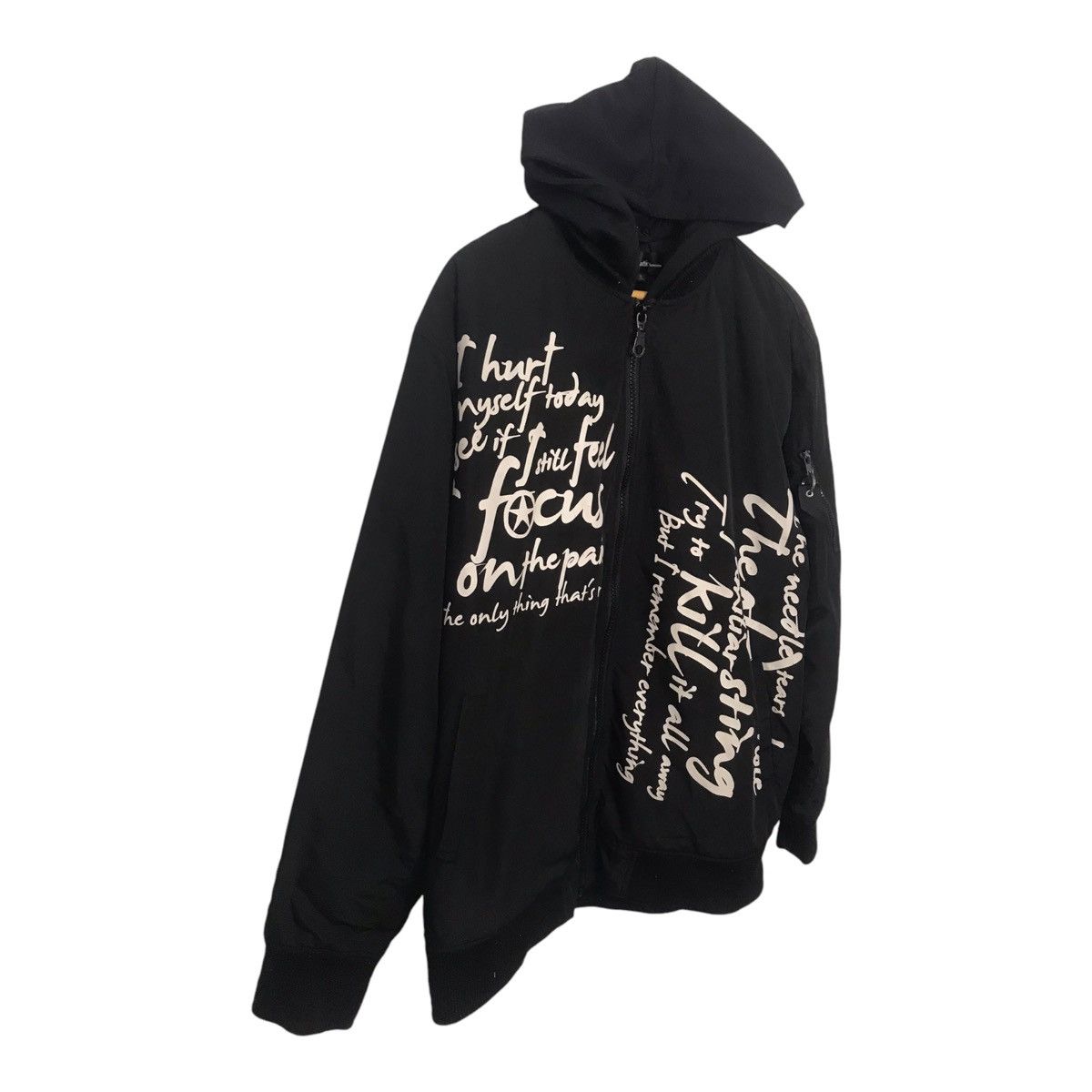 If Six Was Nine × In The Attic × Japanese Brand In The Attic Print Writing Black Jacket Size US M / EU 48-50 / 2 - 3 Thumbnail