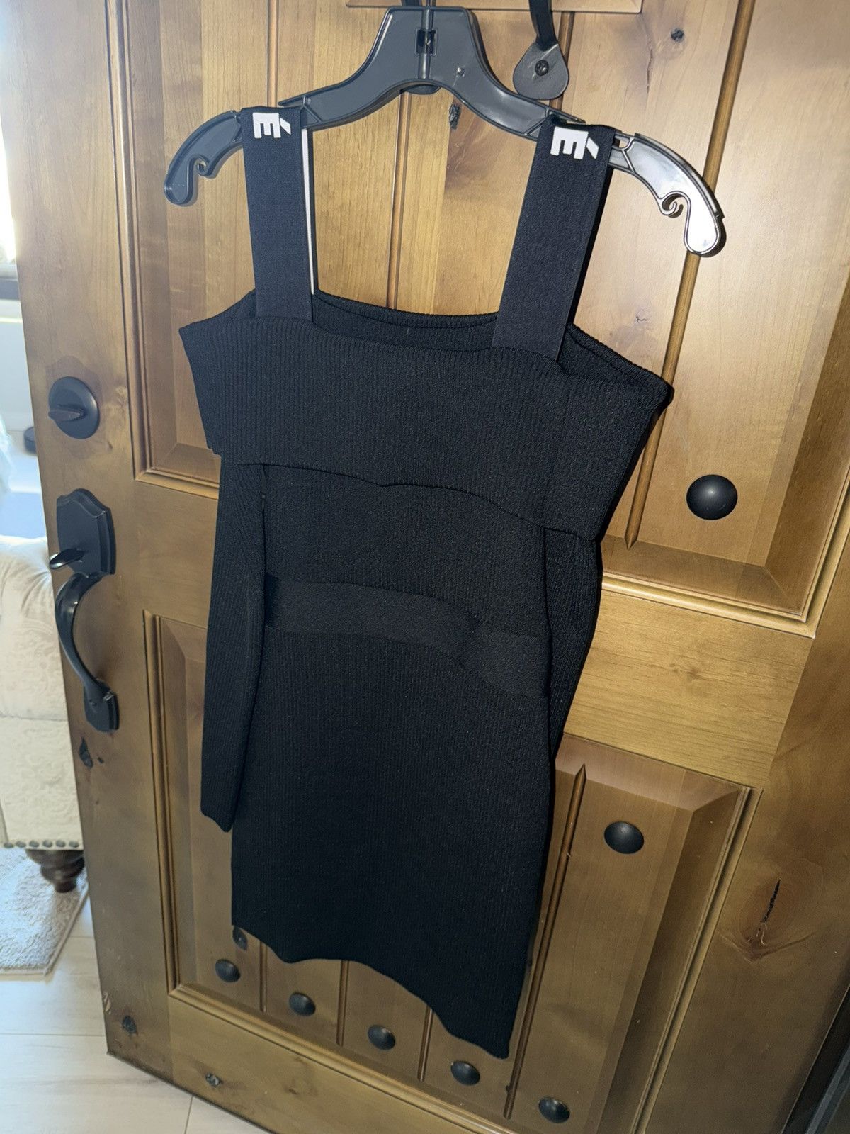 Other Herve Leger Cold-Shoulder Logo-Strap Mini Dress Size S / US 4 / IT 40 - 4 Thumbnail