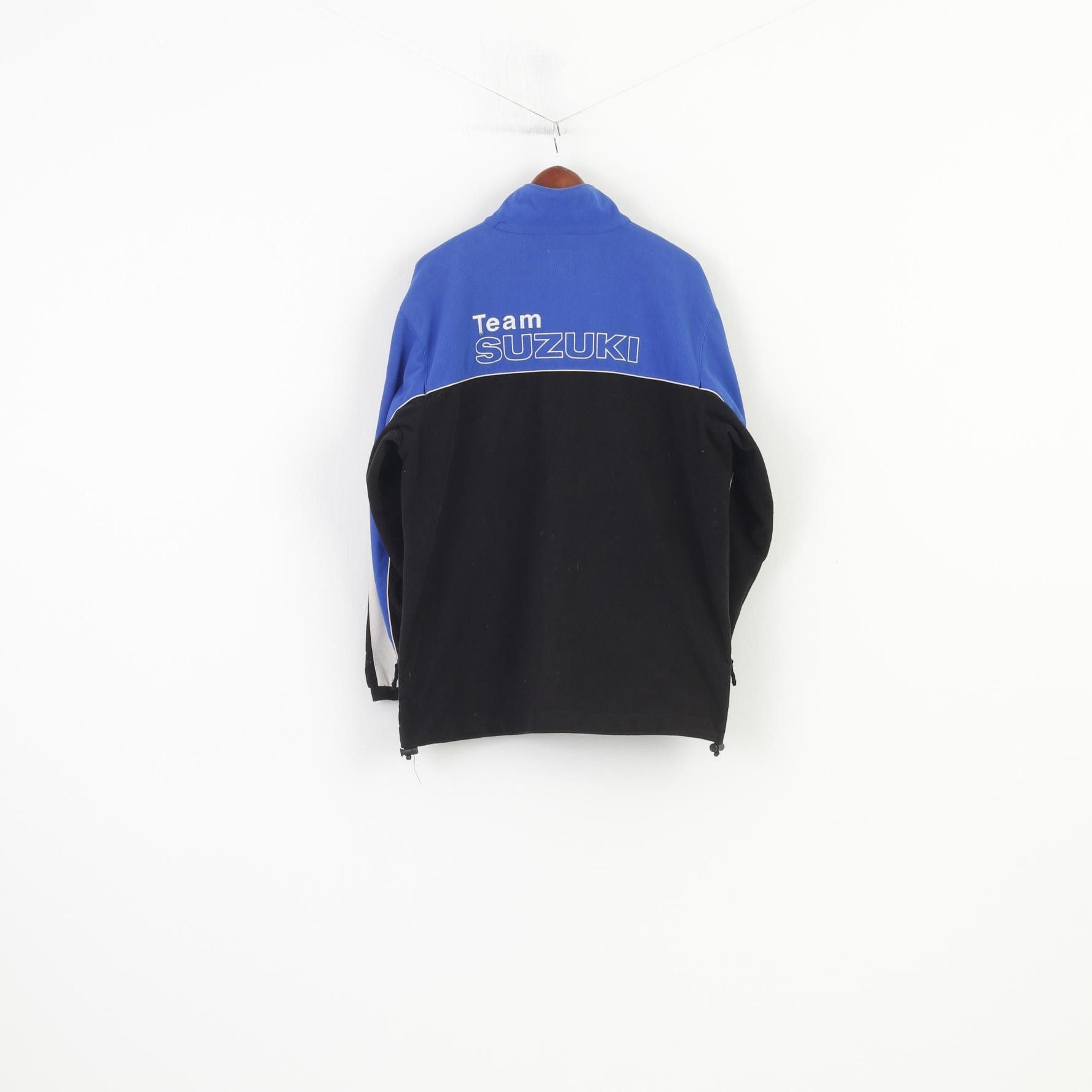 Vintage Suzuki Men XL Fleece Jacket Blue Vintage Race 0746 Size US XL / EU 56 / 4 - 9 Thumbnail
