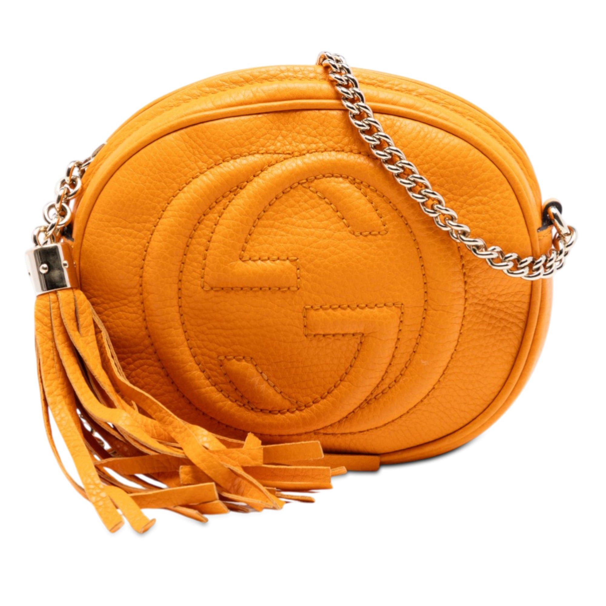 Gucci Mini Pebbled Calfskin Soho Chain Crossbody Size ONE SIZE - 1 Thumbnail