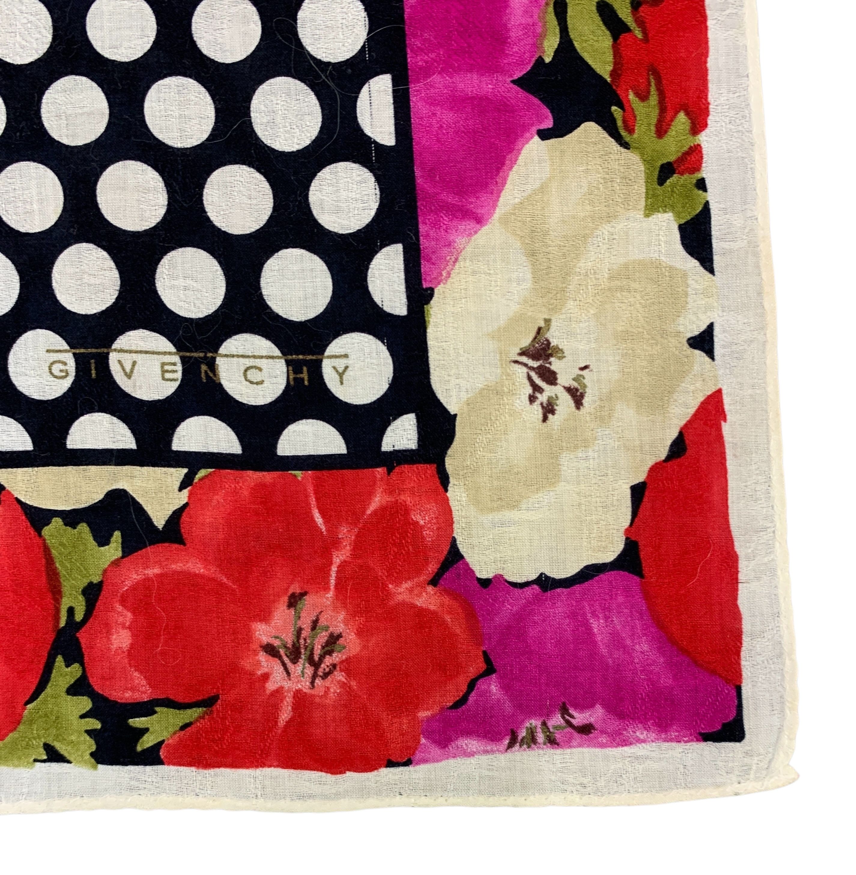 Givenchy × Vintage Vintage Givenchy Neckerchief/ Handkerchief - HKA955 Size ONE SIZE - 8 Thumbnail