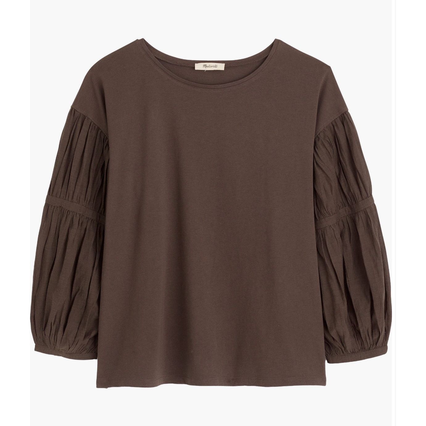 Madewell NWT Madewell Puff-Sleeve Drop-Shoulder Knit Top Size Small Size S / US 4 / IT 40 - 1 Thumbnail