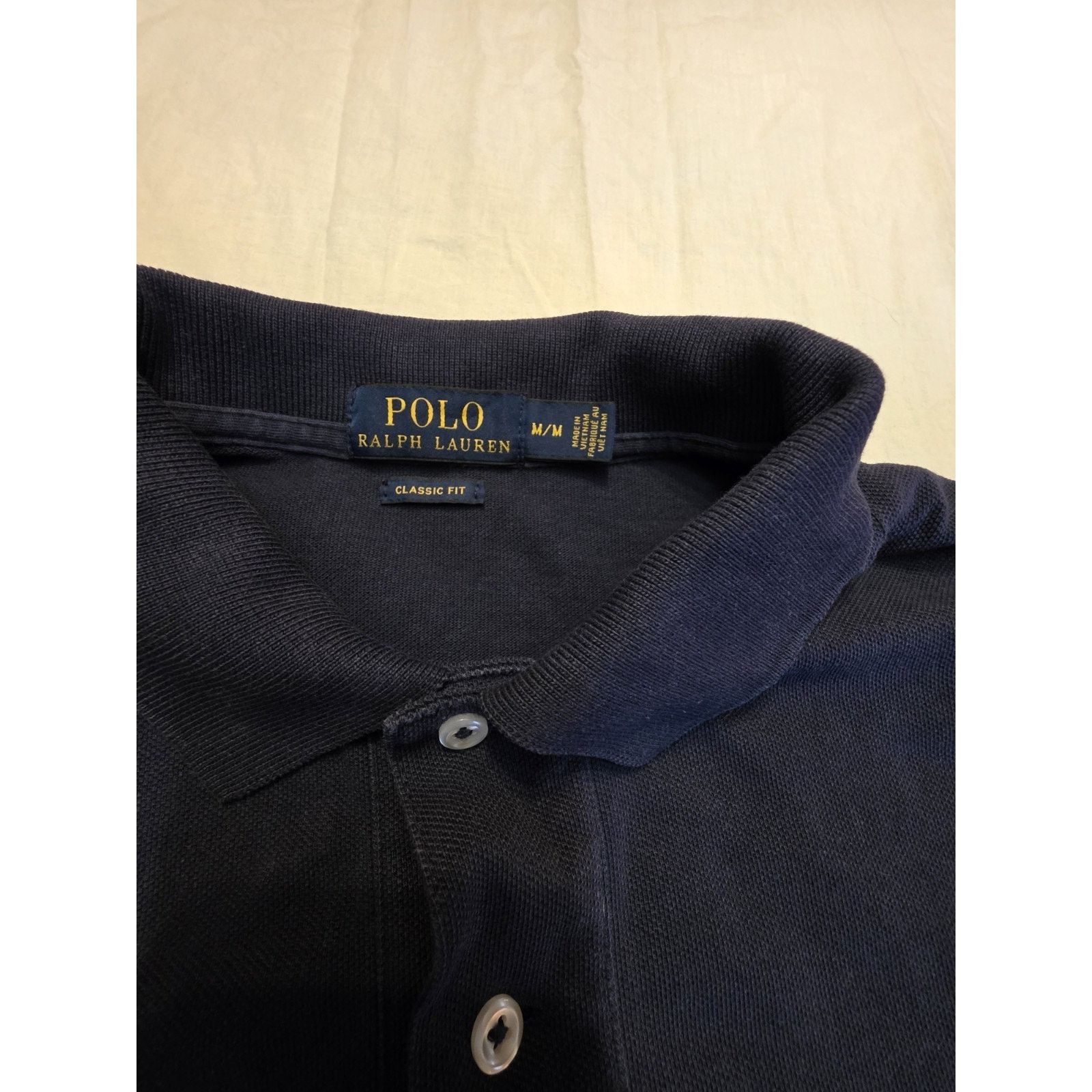 Ralph Lauren Polo Ralph Lauren Classic Fit Navy Blue Size Medium Short Sl Size US M / EU 48-50 / 2 - 3 Thumbnail