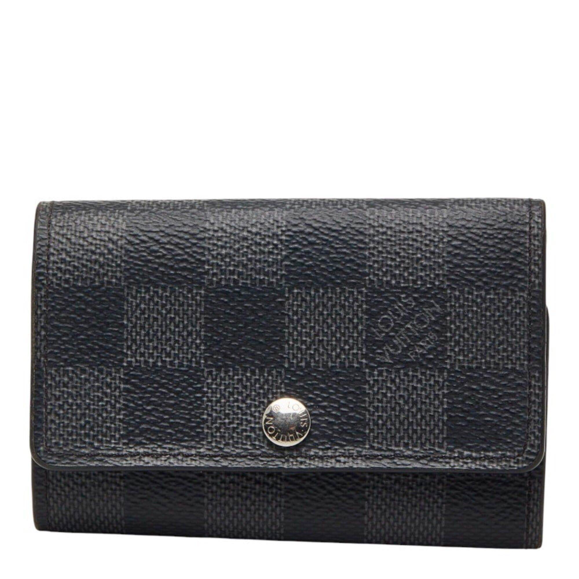 Louis Vuitton Louis Vuitton Damier Graphite Multicles 6 Key Case N62662 Black Leather Women's LOUIS VUITTON Size ONE SIZE - 1 Thumbnail