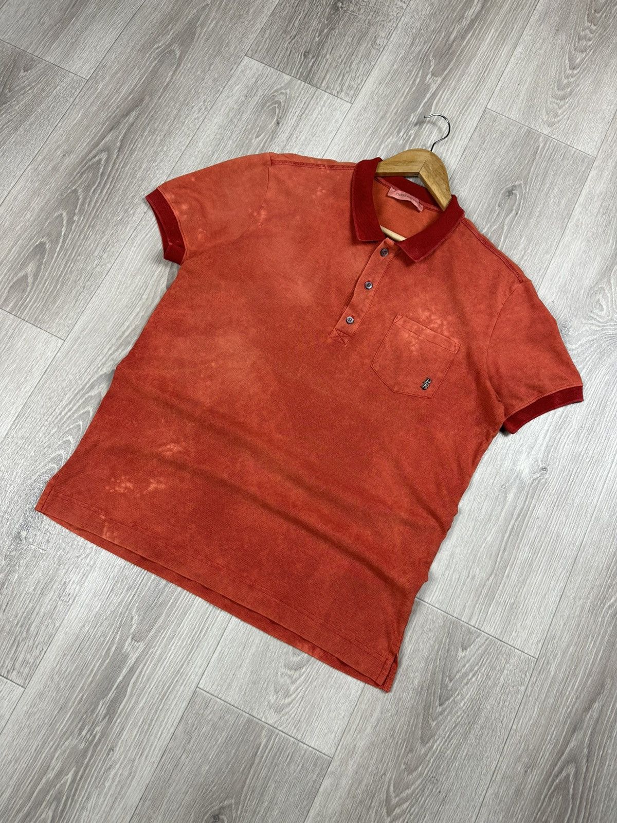 Pierre Balmain × Vintage Vintage Pierre BALMAIN POLOS T-Shirt Garment Dyed Size US XL / EU 56 / 4 - 3 Thumbnail