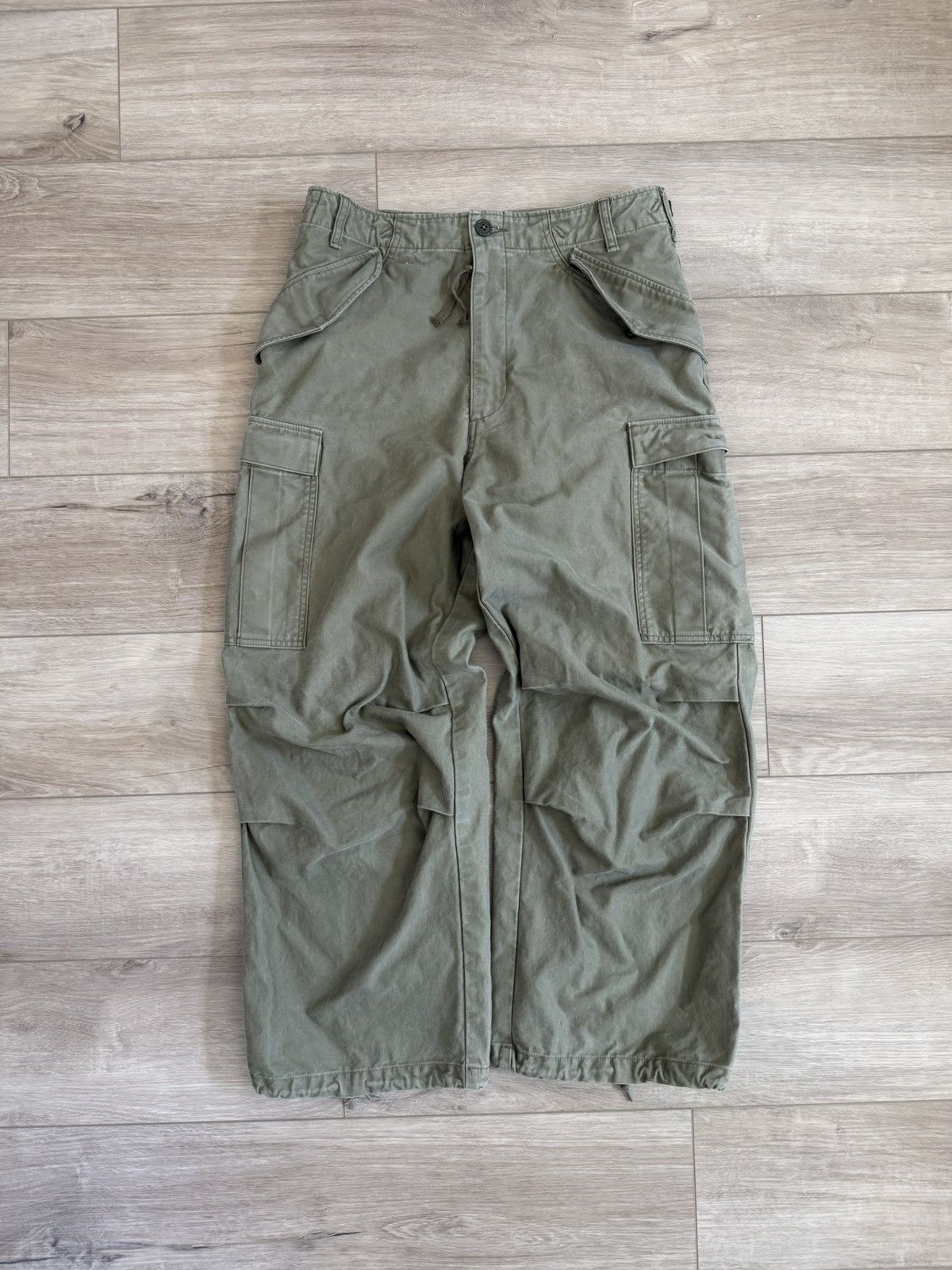 Wide leg cargo pants