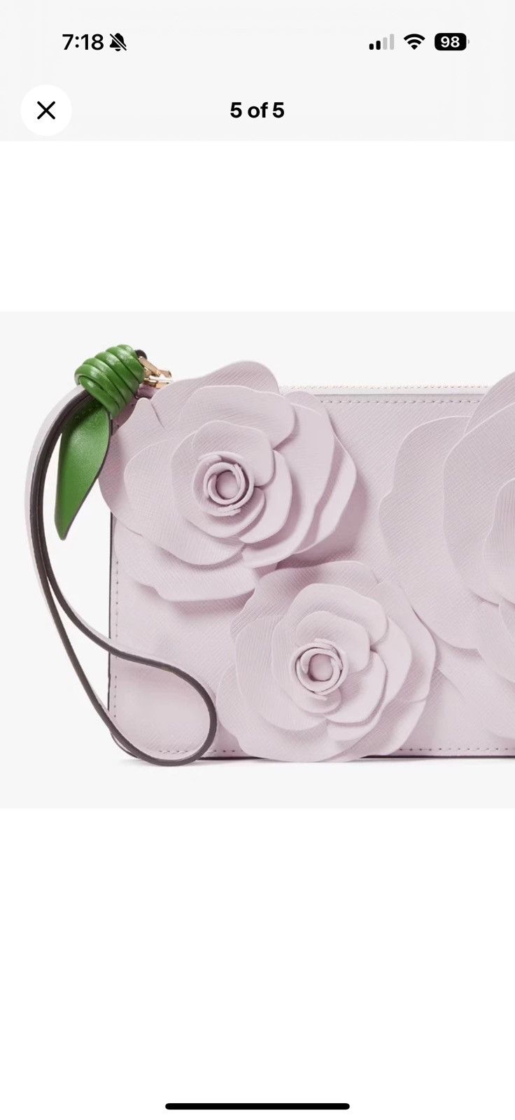 Kate Spade Kate Spade x LOVESHACKFANCY Embellished Flora Wristlet Size ONE SIZE - 2 Thumbnail