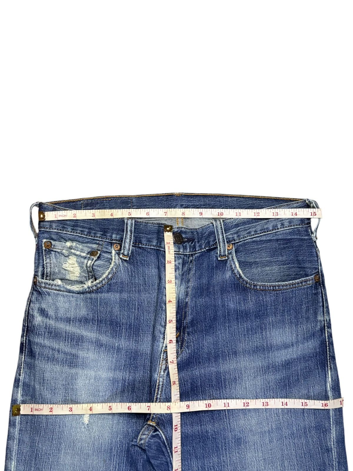 Levi's × Levi's Vintage Clothing Vintage 90s Levis 517 Faded Wash Distressed Flare Jeans Size US 30 / EU 46 - 12 Thumbnail