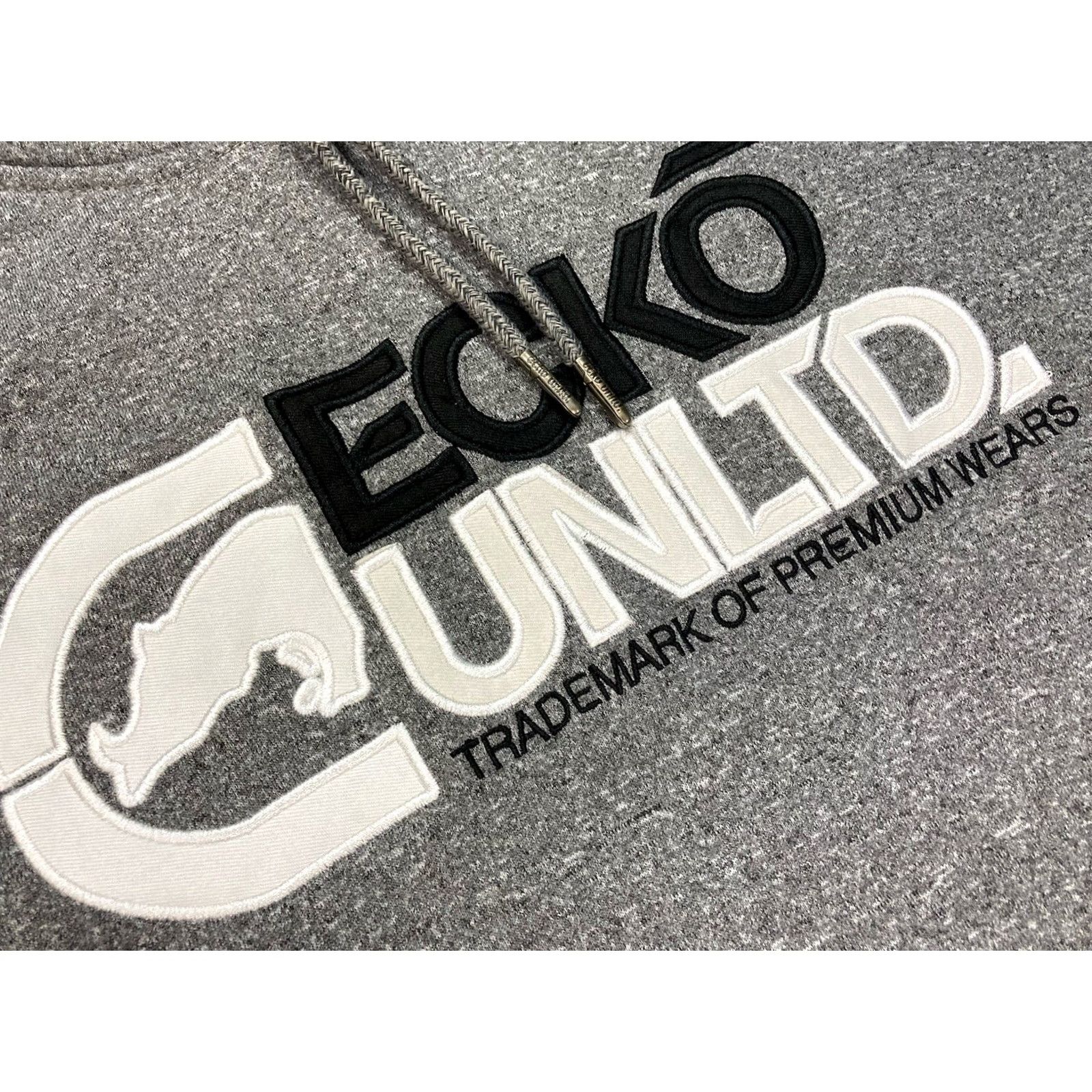 Ecko Unltd. VINTAGE Ecko Unltd Pullover Hoodie Men XL Gray Logo Embroidered Lightweight Size US XL / EU 56 / 4 - 3 Thumbnail