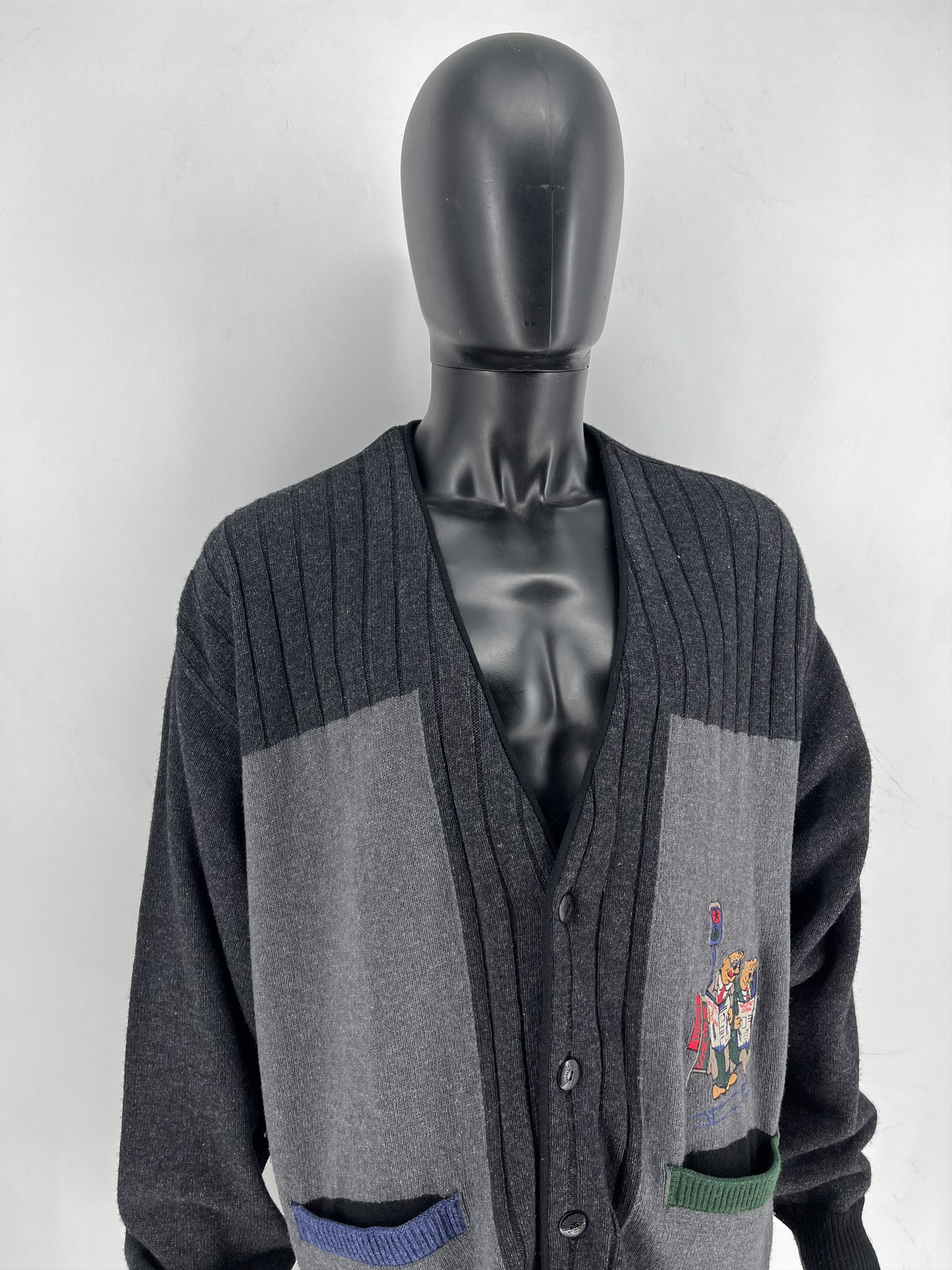 Carlo Colucci Vintage 90S Carlo Colucci Cardigan XLarge / XXL Size US XXL / EU 58 / 5 - 3 Thumbnail