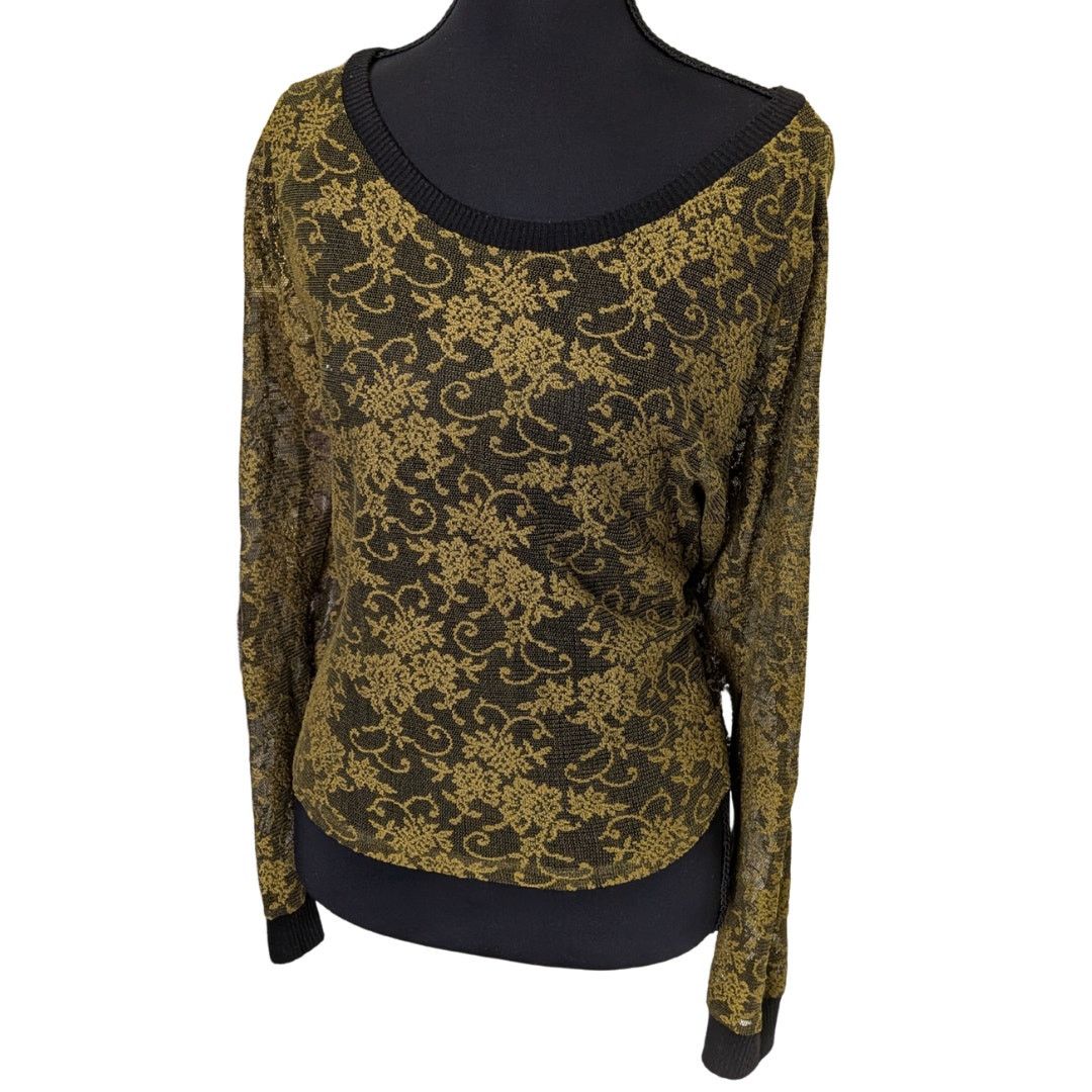 Vintage Vintage Wet Seal Sheer Baroque Top with Embroidered Filigree Size XL / US 12-14 / IT 48-50 - 1 Thumbnail