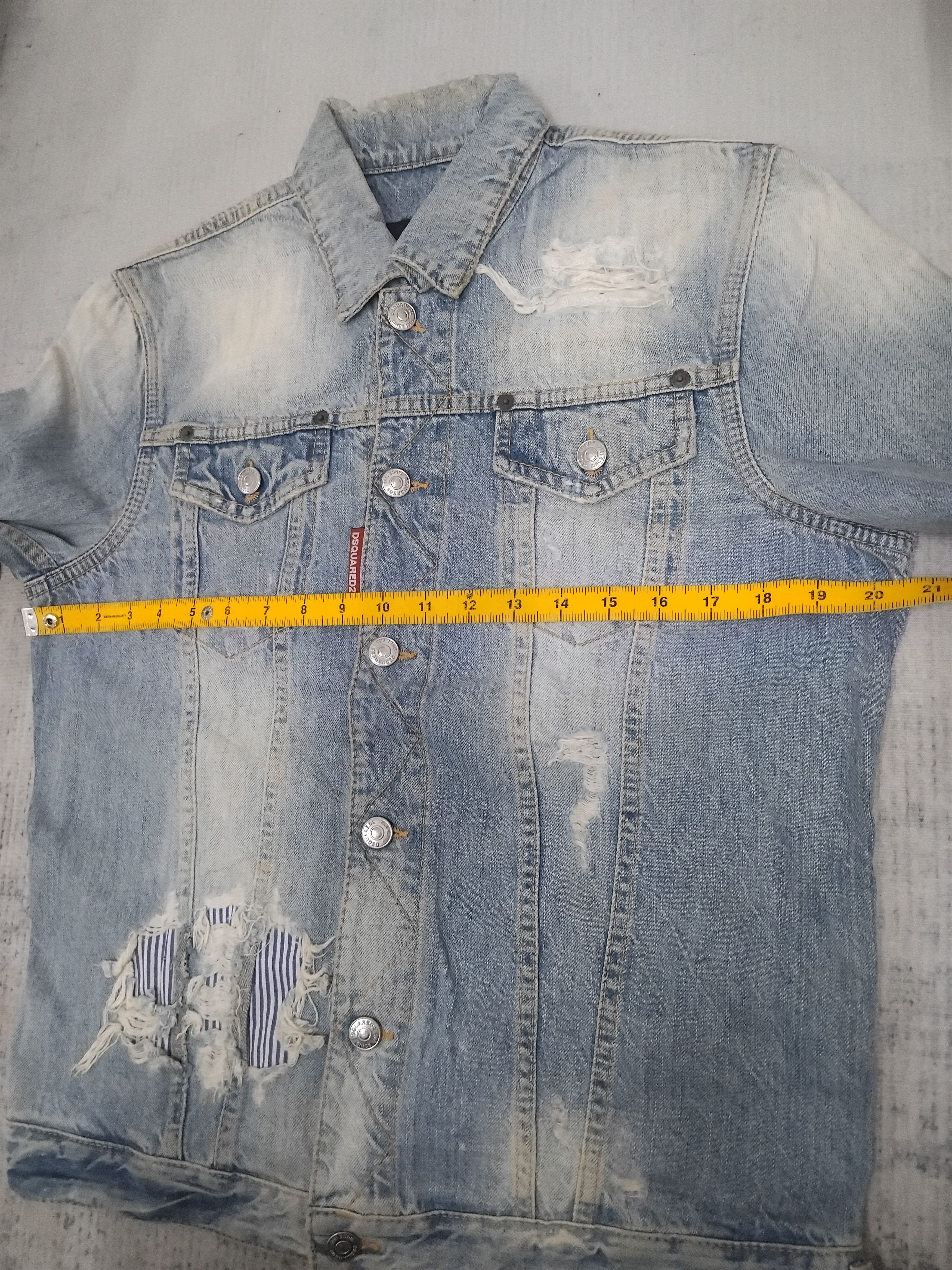 Dsquared2 💥Dsquared2 made in Italy stonewash distressed jacket Size US M / EU 48-50 / 2 - 6 Thumbnail