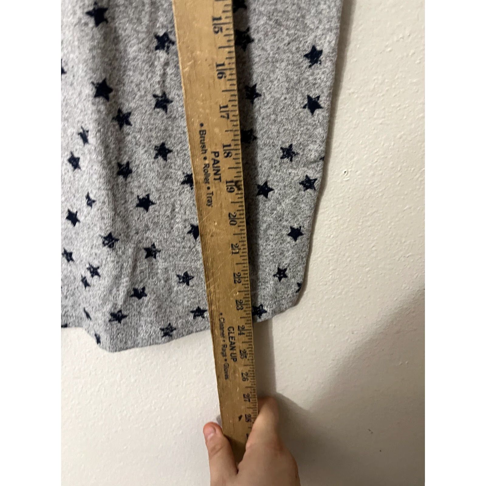Lucky Brand VINTAGE Lucky Brand Sleep Shirt Womens Large Gray Stars Lounge Short Sleeve Cotton Modal Size L / US 10 / IT 46 - 5 Thumbnail