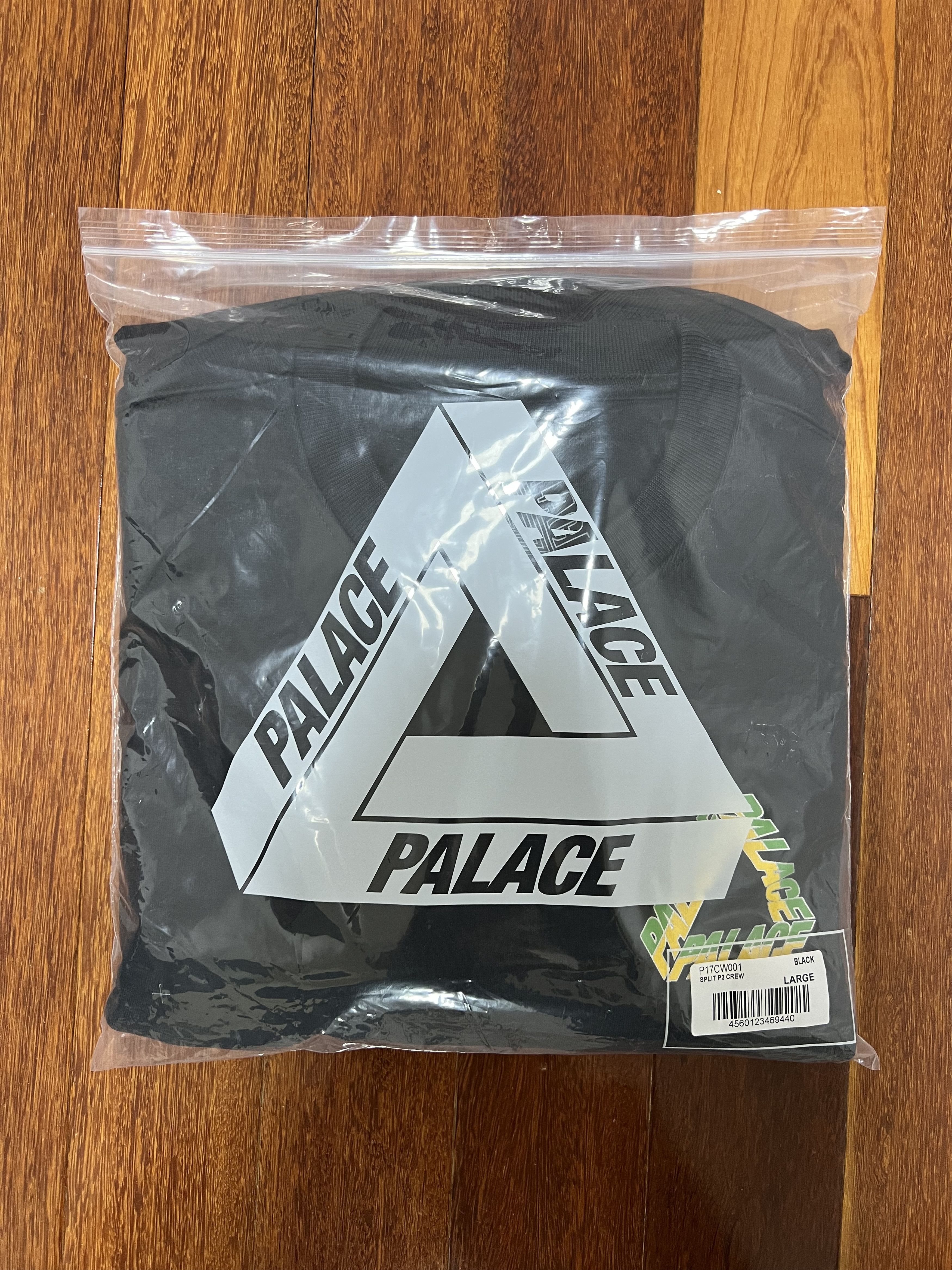 Palace 💚 2019 Palace Split P3 Crew Black Large NEW Size US L / EU 52-54 / 3 - 10 Thumbnail