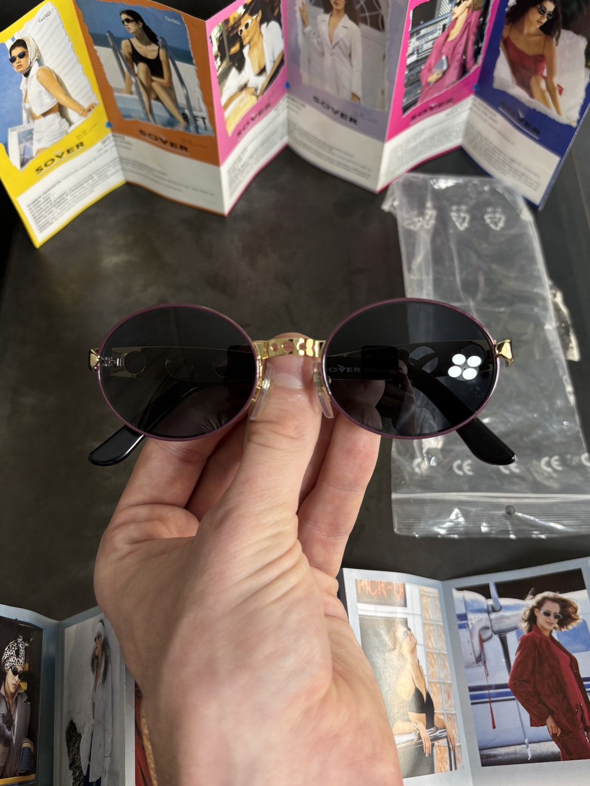 Designer NOS 1990s Sunglasses Metal JPG Diesel Sover Italy Deadstock Size ONE SIZE - 22 Thumbnail