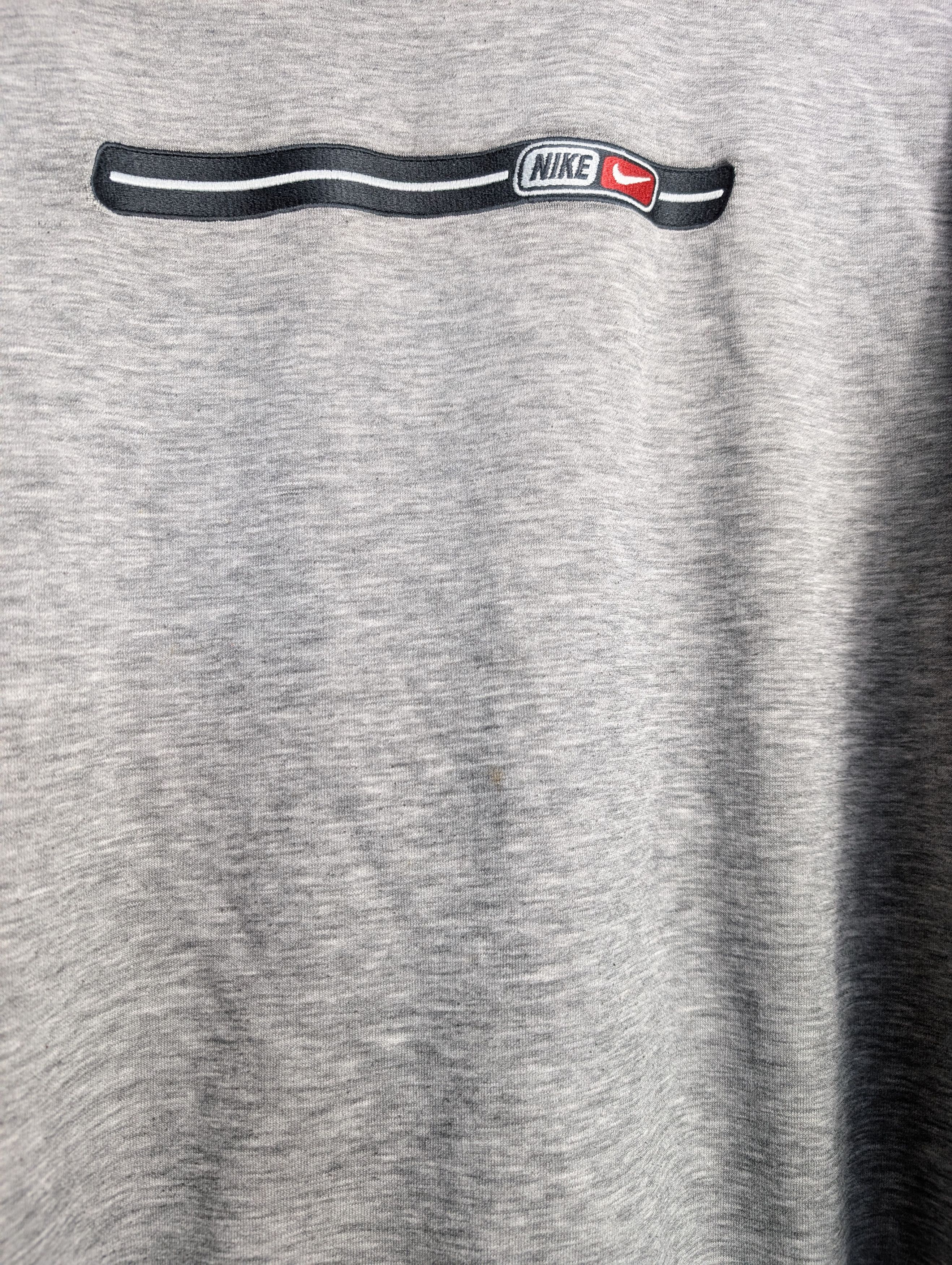 Vintage 00s Grey Nike Crewneck Sweatshirt Spell Out y2k