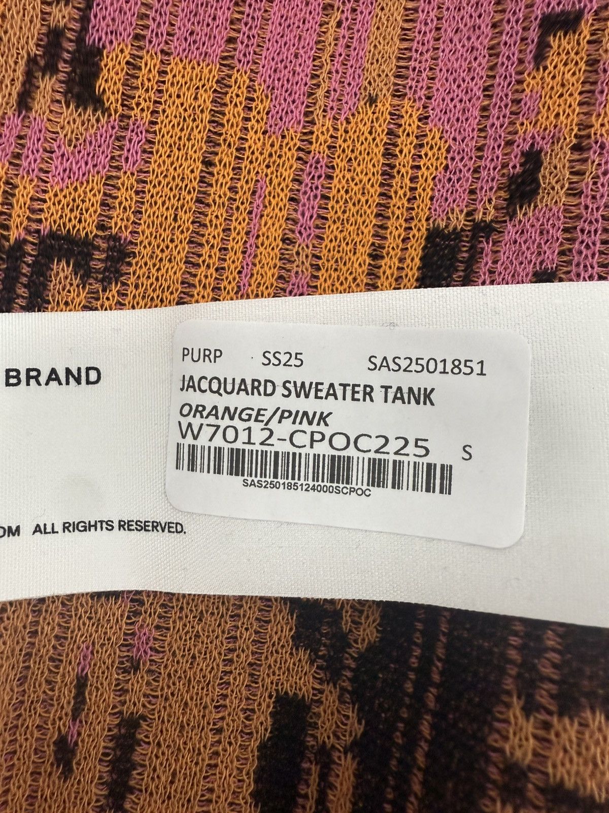 Other Purple Brand Jacquard Sweater Tank Size S / US 4 / IT 40 - 2 Thumbnail