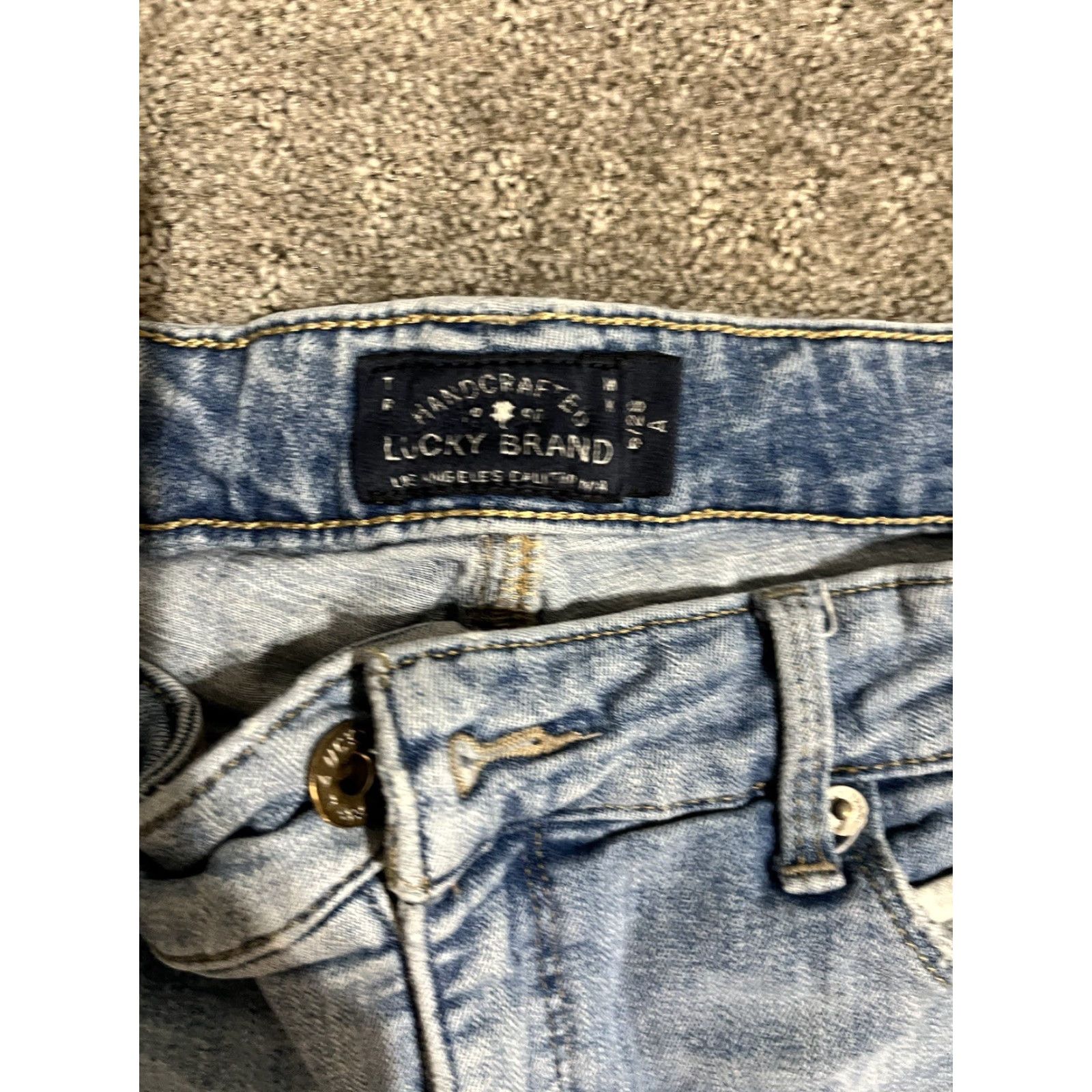 Lucky Brand Lucky Brand Womens Skinny Jeans, Medium Wash Blue Denim, Size 6/28 A Size 28" / US 6 / IT 42 - 5 Thumbnail