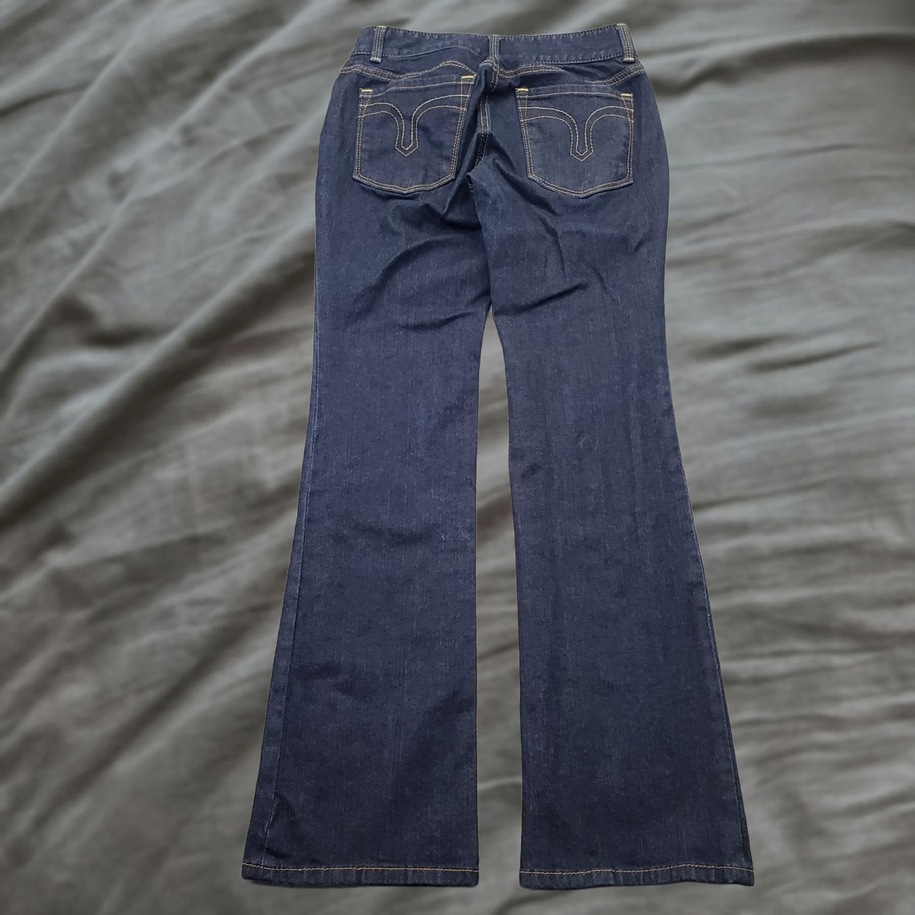 Loft LOFT Ann Taylor Jeans Women 0P Blue Denim Dark Wash Bootcut 5-Pocket Stretch Inseam 29.5" Regular Petite Womens Size 0P Size 25" / US 0 / IT 36 - 1 Thumbnail