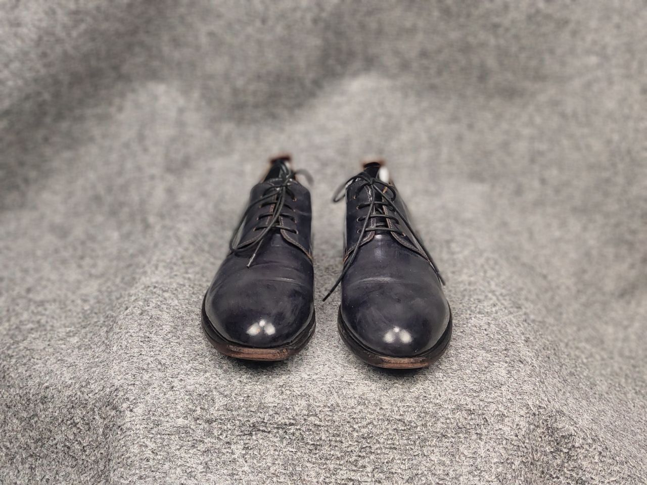 MoMA Moma Design Patent leather Navy lace-up avant garde Shoes Size US 8 / EU 41 - 6 Thumbnail