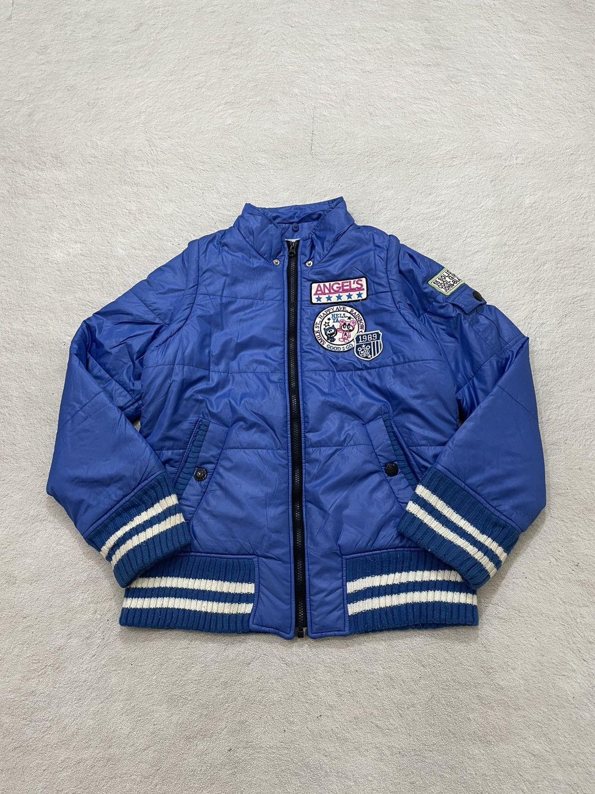 Angel Blue 2000s Angel Blue Puffer Vest Detachable Sleeves & Patch Y2K Size US S / EU 44-46 / 1 - 7 Thumbnail