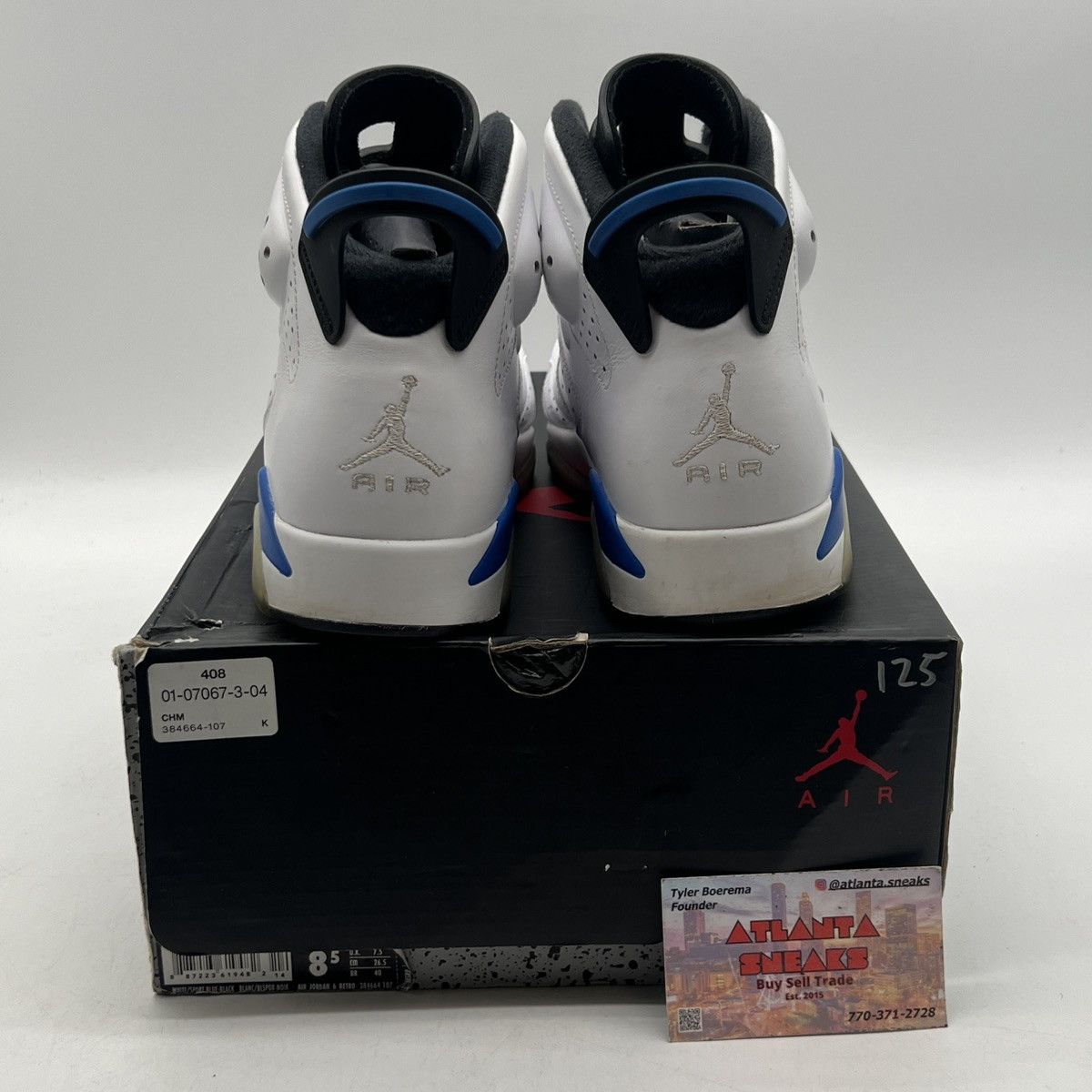 Jordan Brand Air Jordan 6 sport blue Size US 8.5 / EU 41-42 - 3 Thumbnail
