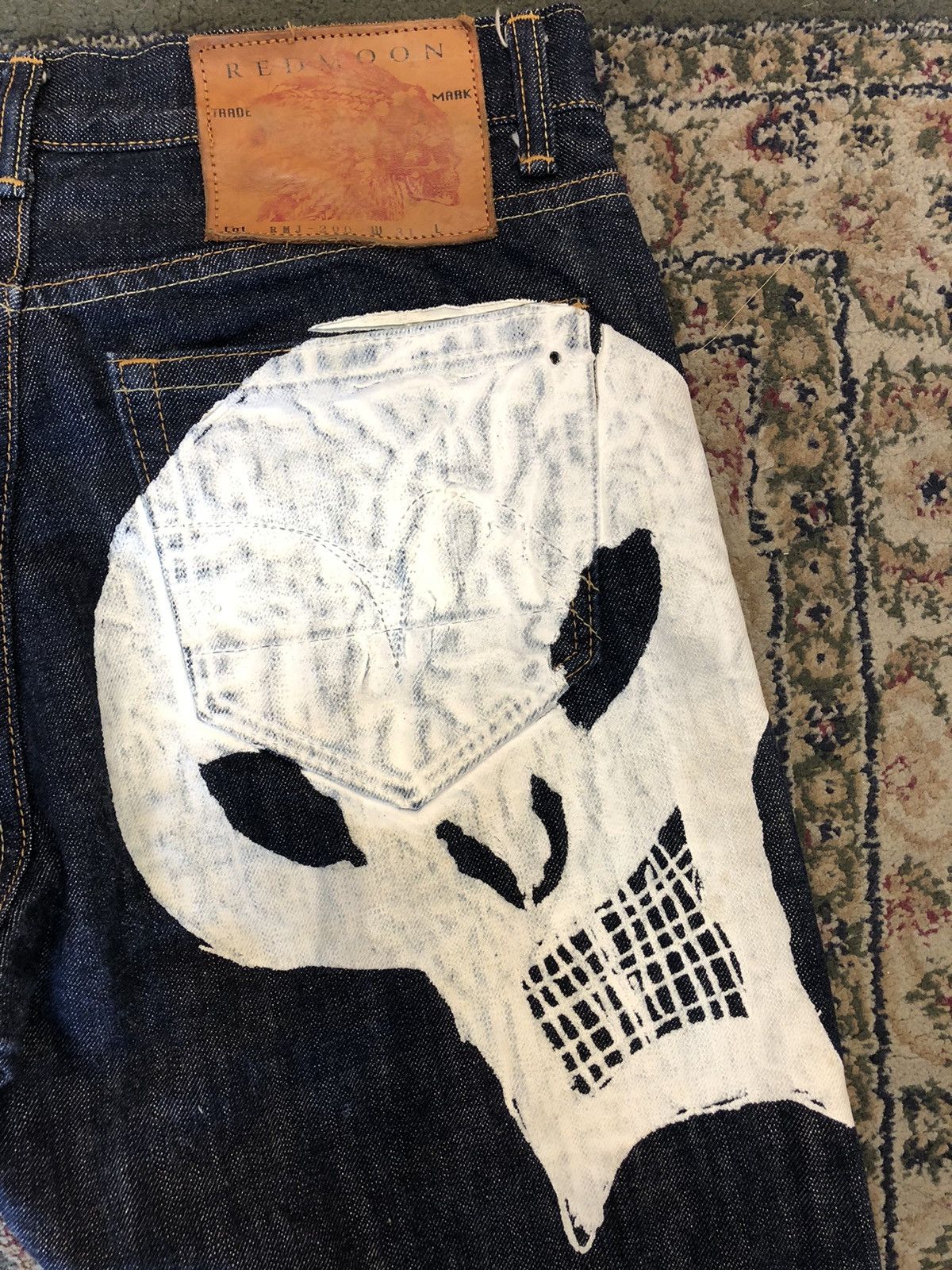 Japanese Brand REDMOON LOT RMJ-200 SELVEDGE JEANS Size US 31 - 3 Thumbnail