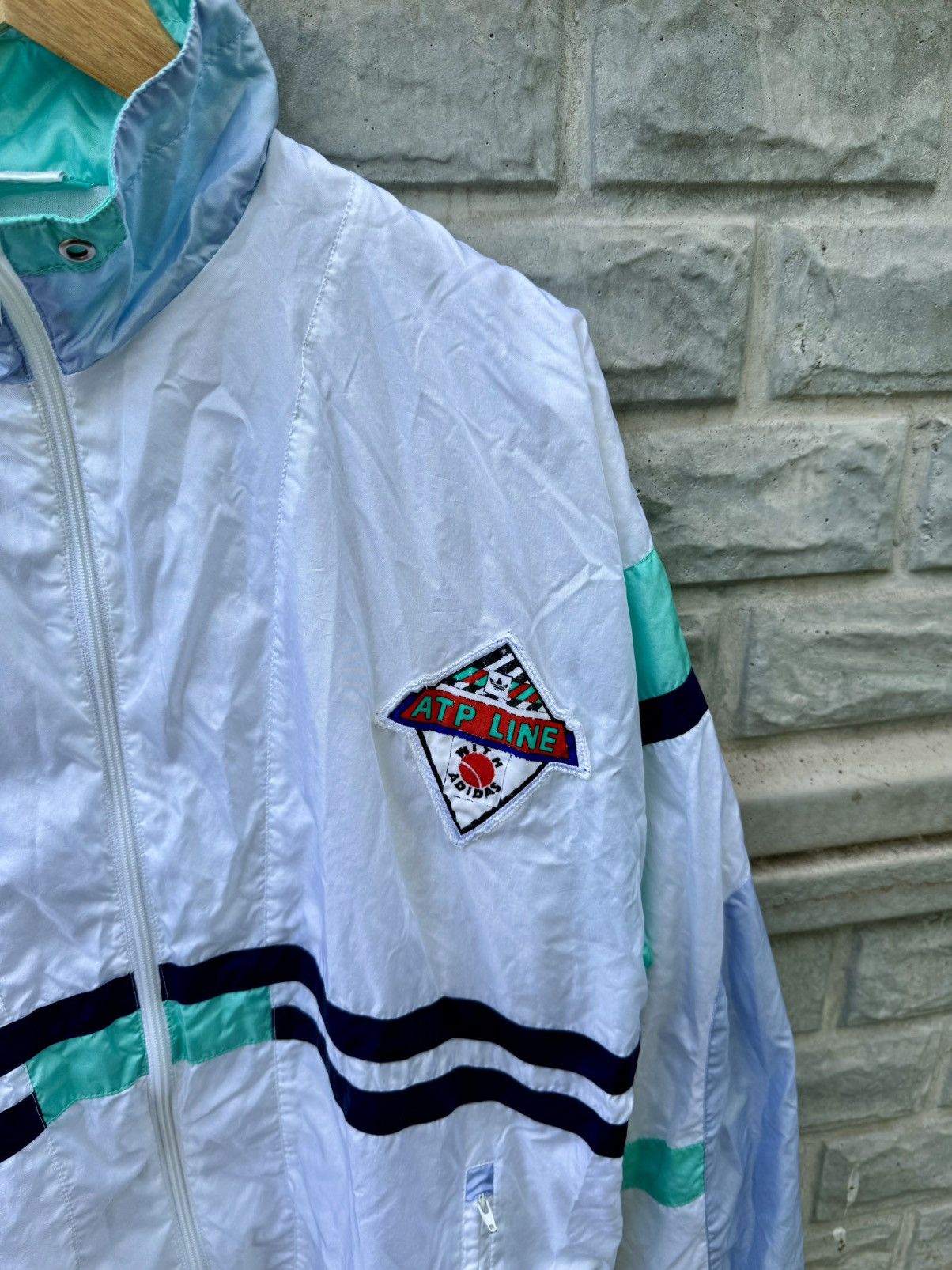 Adidas × Vintage Vintage Adidas Three Stripes Retro Track Jacket Y2K Size US XL / EU 56 / 4 - 2 Thumbnail