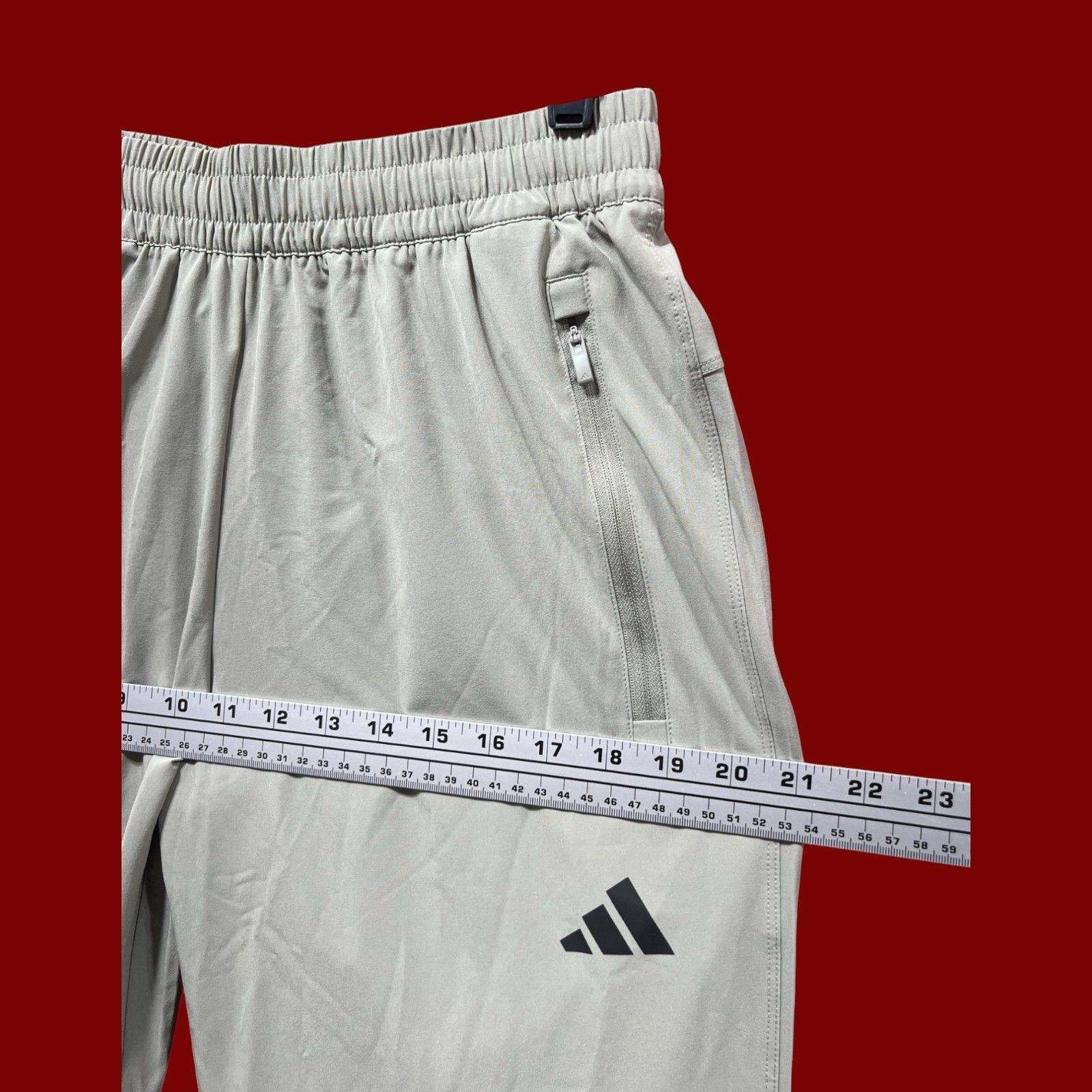 Adidas Adidas - Men's Mid-Rise Workout Pant - Light Green - Small Size ONE SIZE - 6 Thumbnail