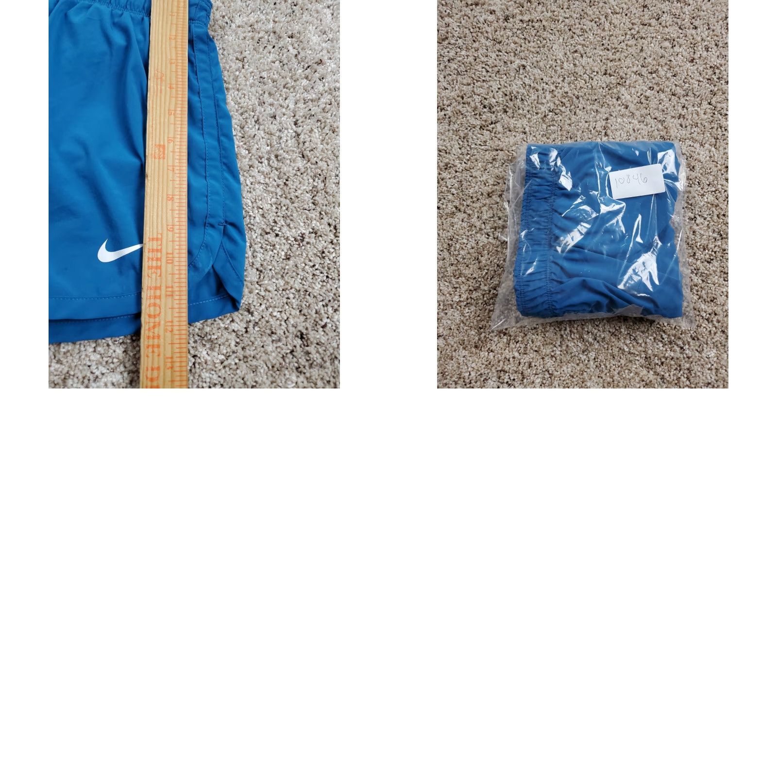 Nike Nike Running Shorts Womens Large Blue Lined Drawstring 3.5" Inseam Athletic Size 36" / US 14 / IT 50 - 9 Thumbnail