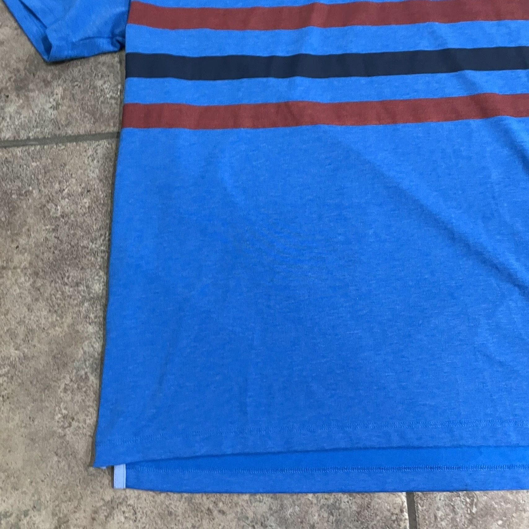 Nike NikeGolf Polo Shirt Mens L Blue Striped Dri-Fit Shirt Size US L / EU 52-54 / 3 - 3 Thumbnail