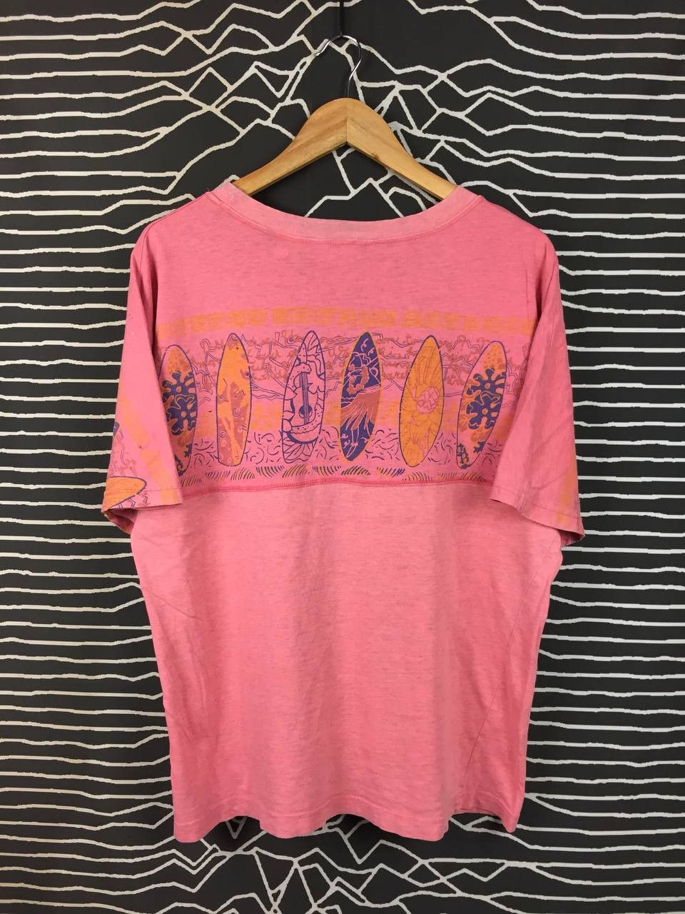Vintage Vtg Nortons Milano Surfboard All-Over Style Wrap Print Tee Size US M / EU 48-50 / 2 - 8 Thumbnail