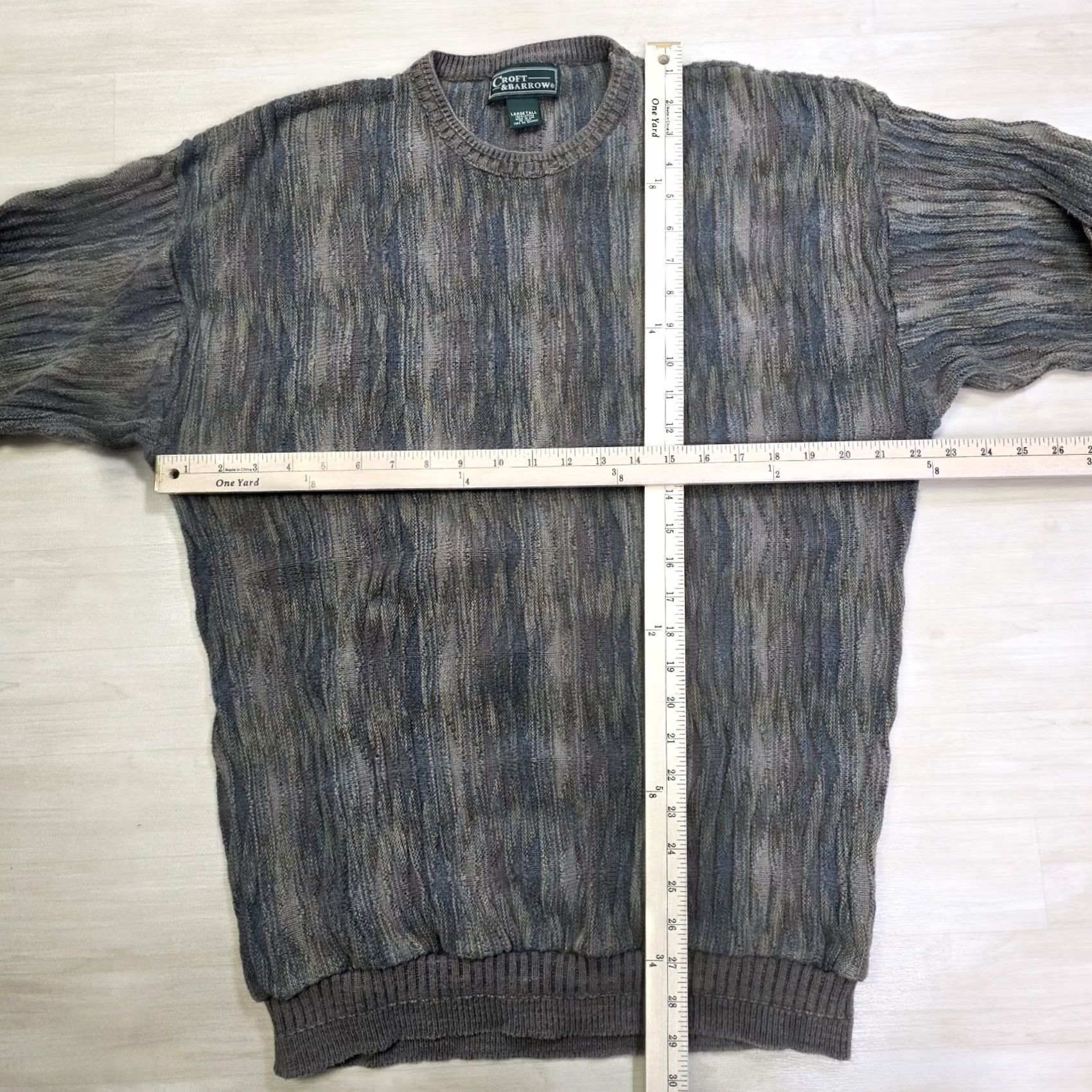 Croft & Barrow VINTAGE Croft & Barrow Sweater Brown Blue Size Large Tall Mens Size US L / EU 52-54 / 3 - 4 Thumbnail