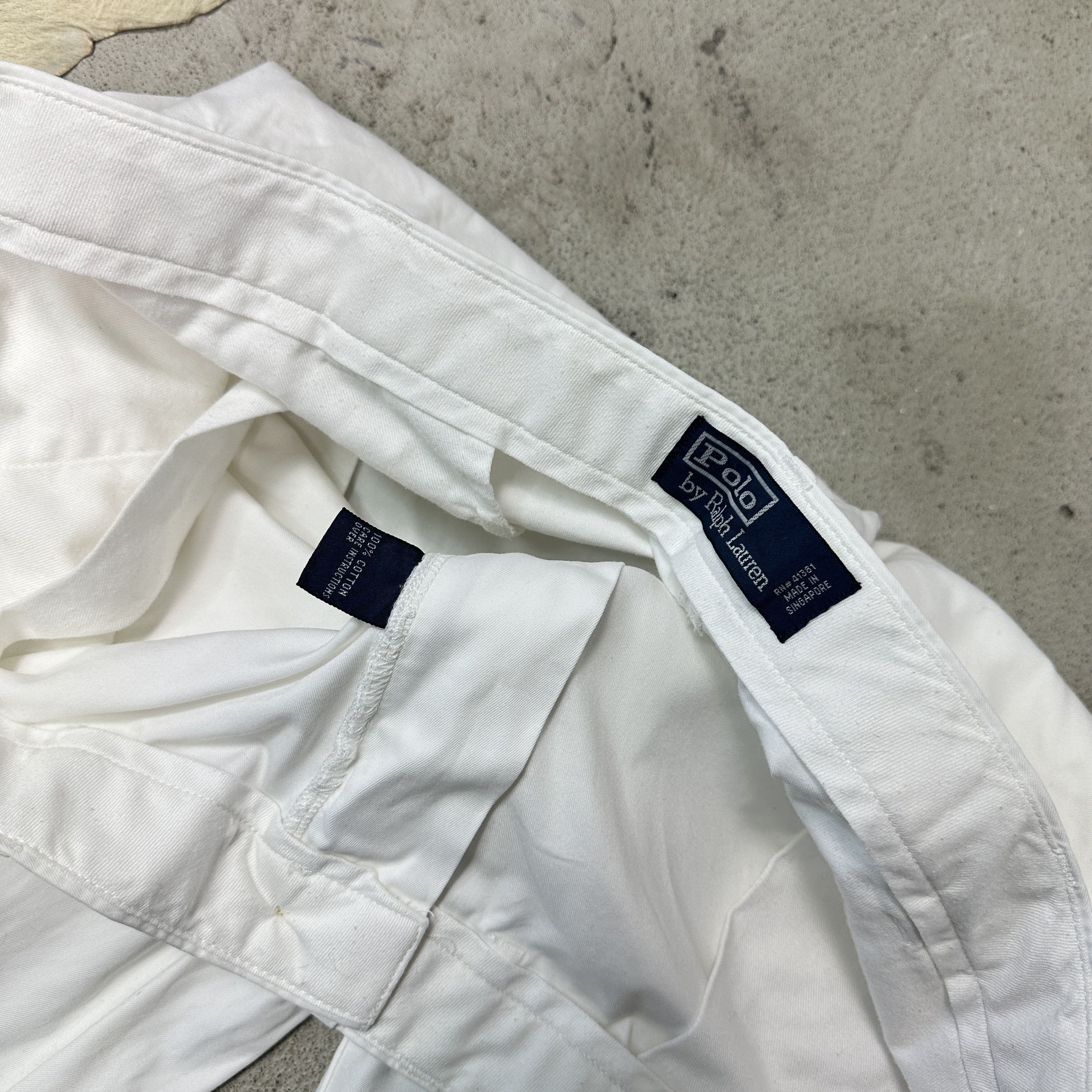 Polo Ralph Lauren Vintage Old Money Polo Ralph Lauren White Pants Y2K Size US 40 / EU 56 - 4 Thumbnail