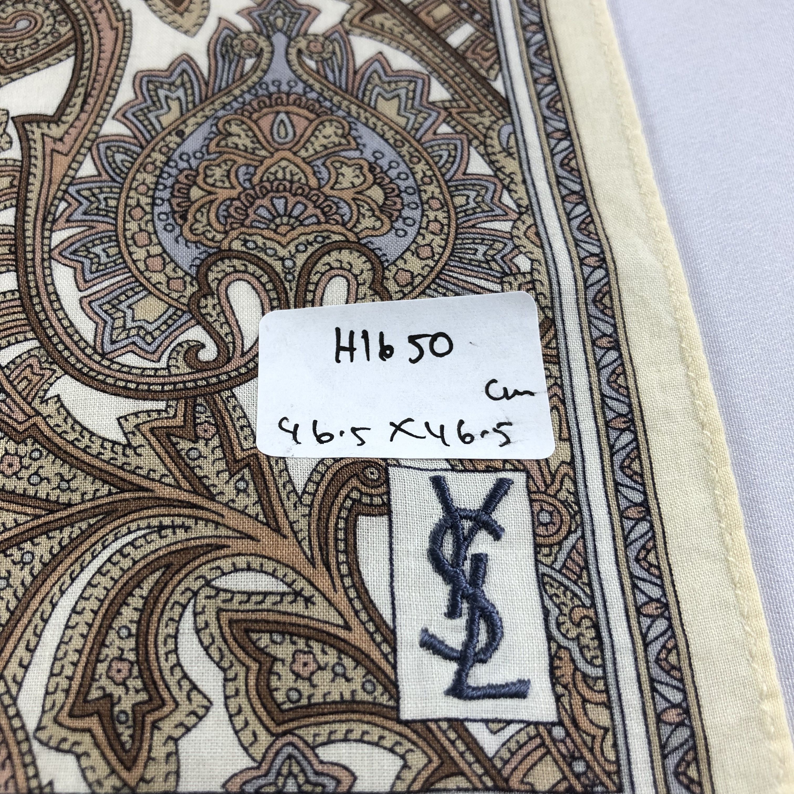 Vintage × Yves Saint Laurent YSL Paisley Handkerchief Neckerchief Bandana H1650 Size ONE SIZE - 5 Thumbnail