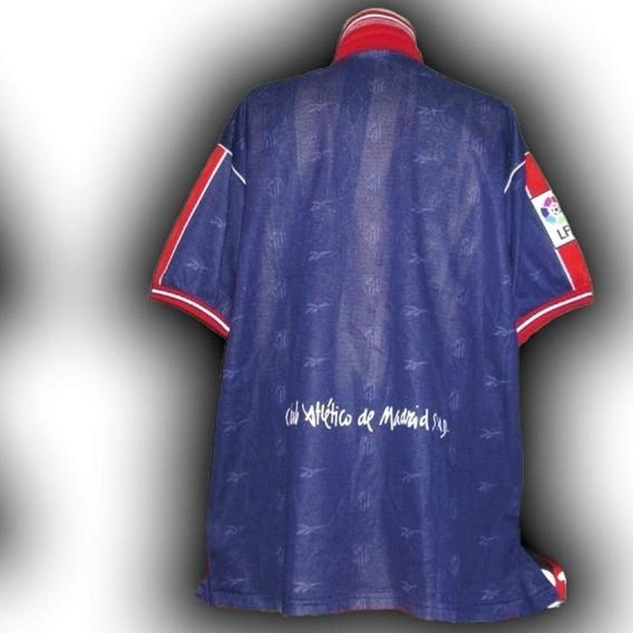 Reebok Atletico Madrid Spain 1998 1999 Away Shirt Jersey Size US XL / EU 56 / 4 - 3 Thumbnail