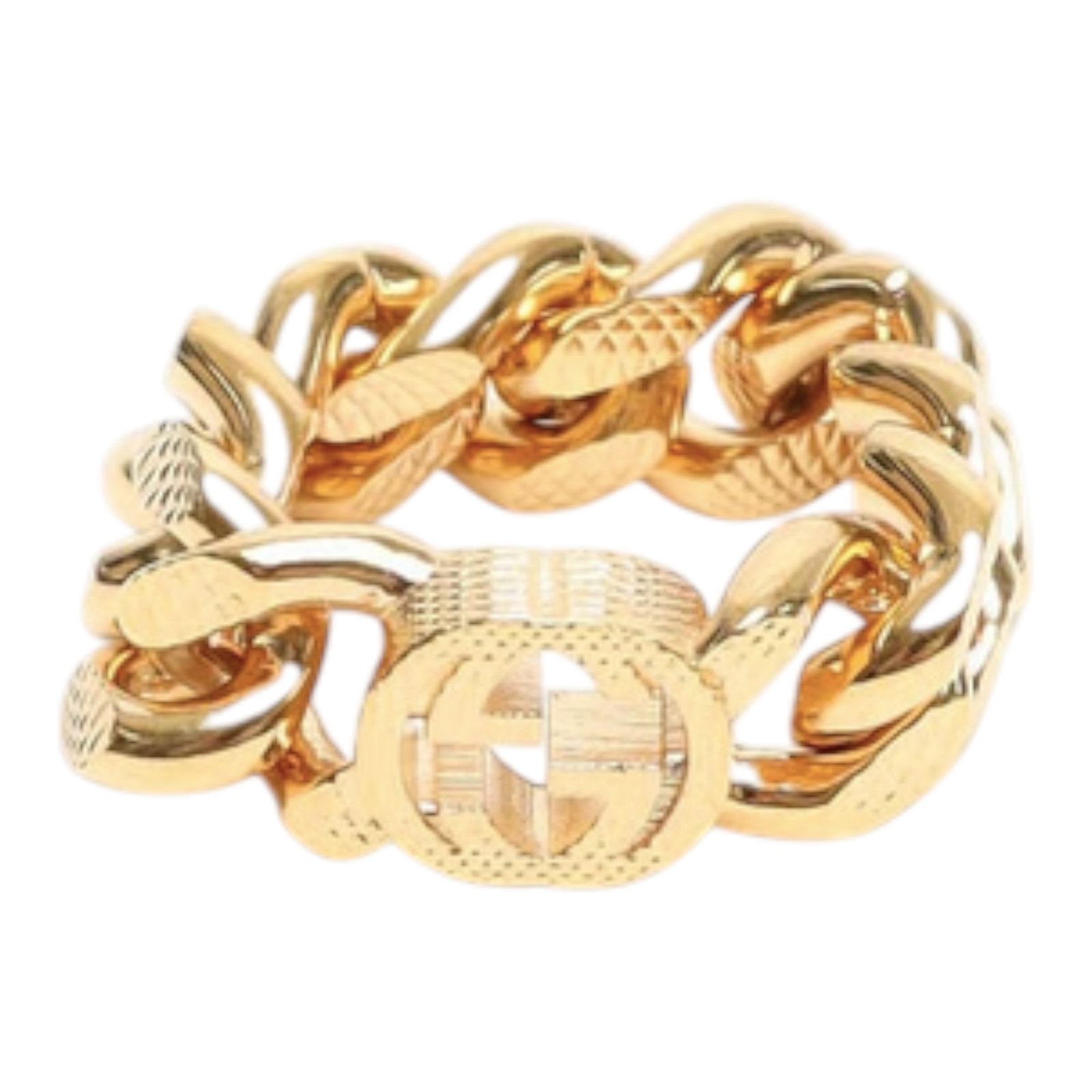 Gucci Ring Gucci Interlocking Bold Gold Size ONE SIZE - 4 Thumbnail
