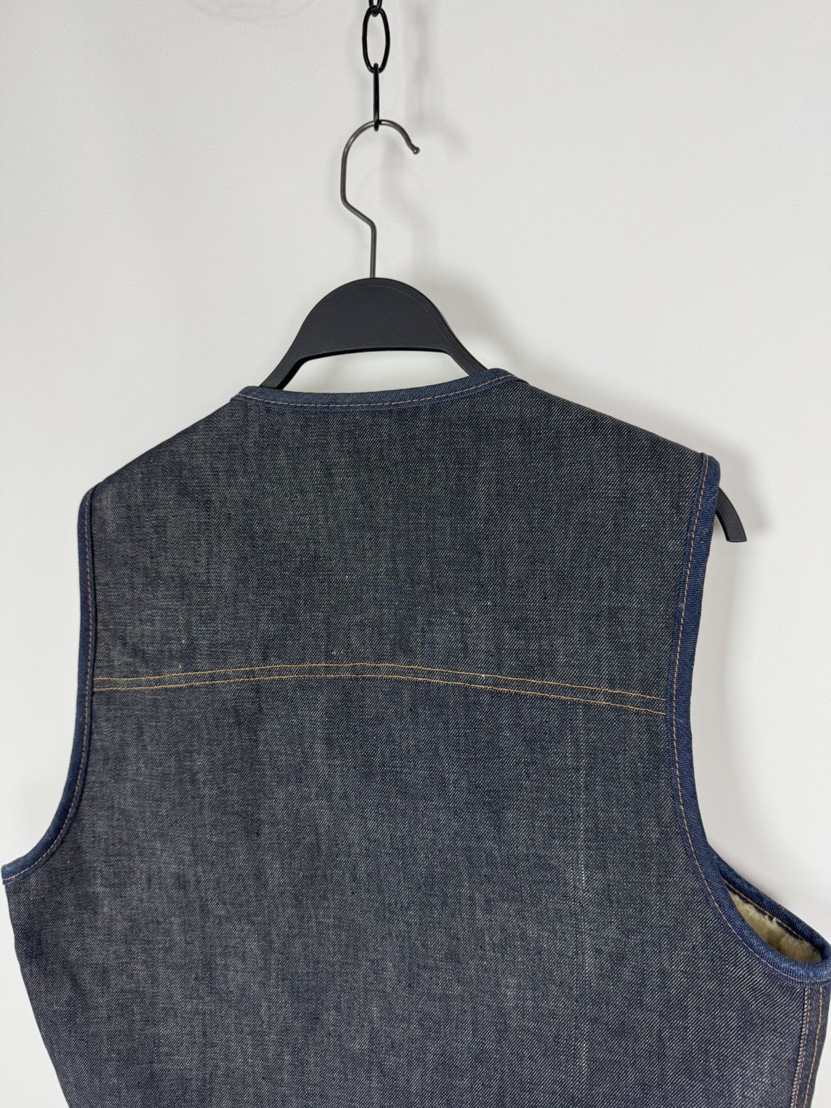 Vintage 80-90’s Vintage Roebucks Sears Denim Sherpa Vest Jacket Size US M / EU 48-50 / 2 - 9 Thumbnail