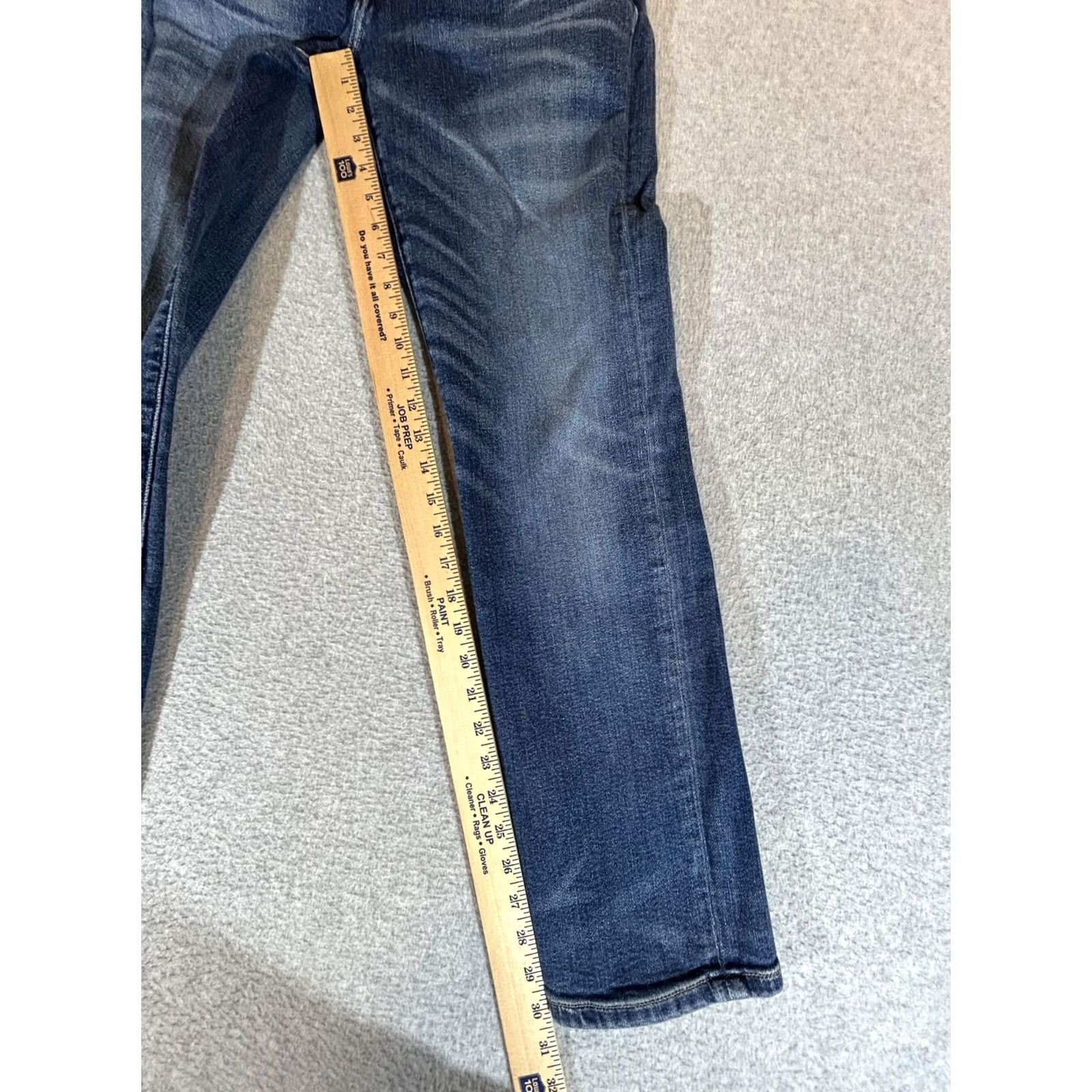Lucky Brand Lucky Brand Jeans Mens 121 Slim Stretch Straight Blue Denim Medium Wash 31x30 Size US 31 - 3 Thumbnail
