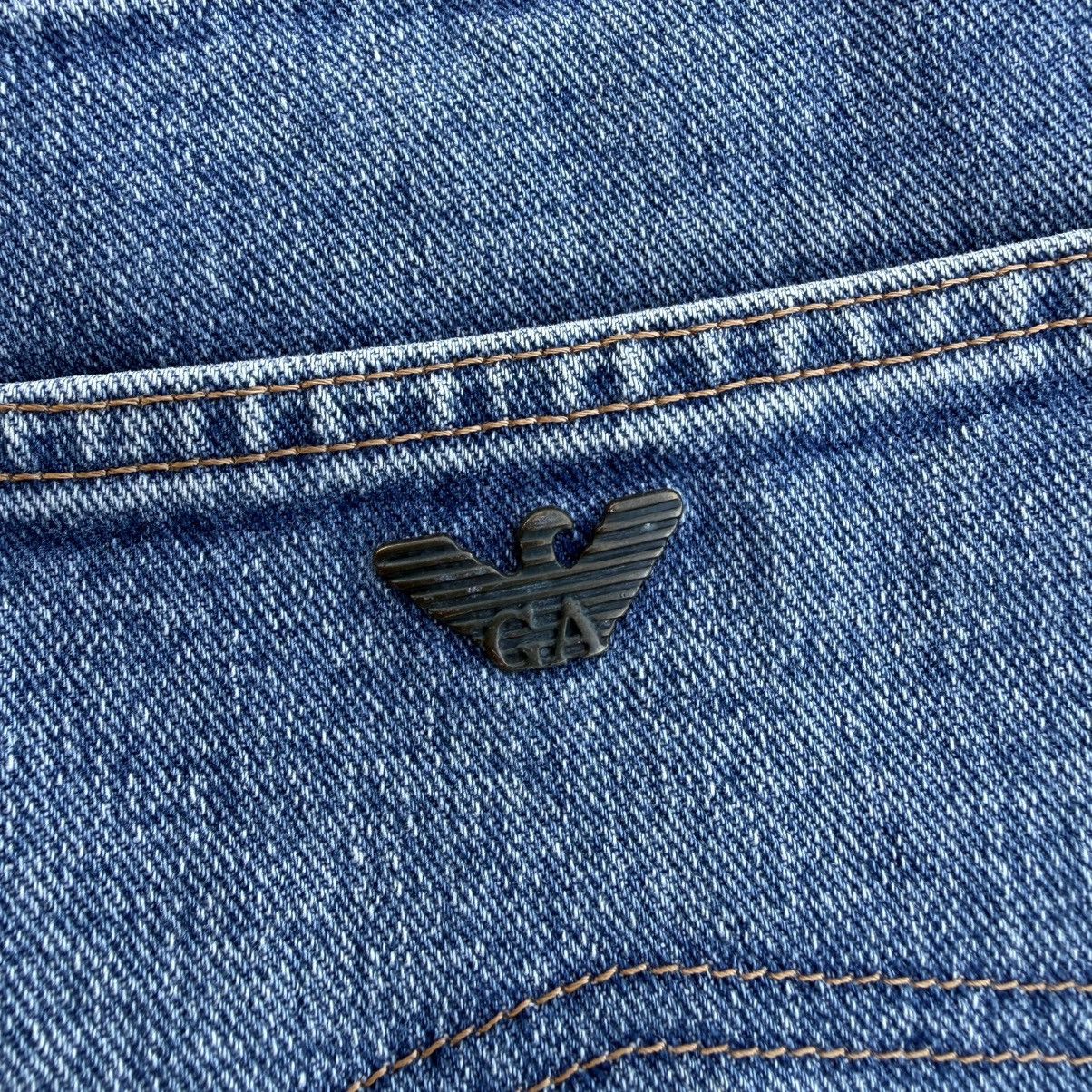 Armani Vintage Armani Jeans Button Fly Rusty Faded Denim Jean Size US 31 - 12 Thumbnail