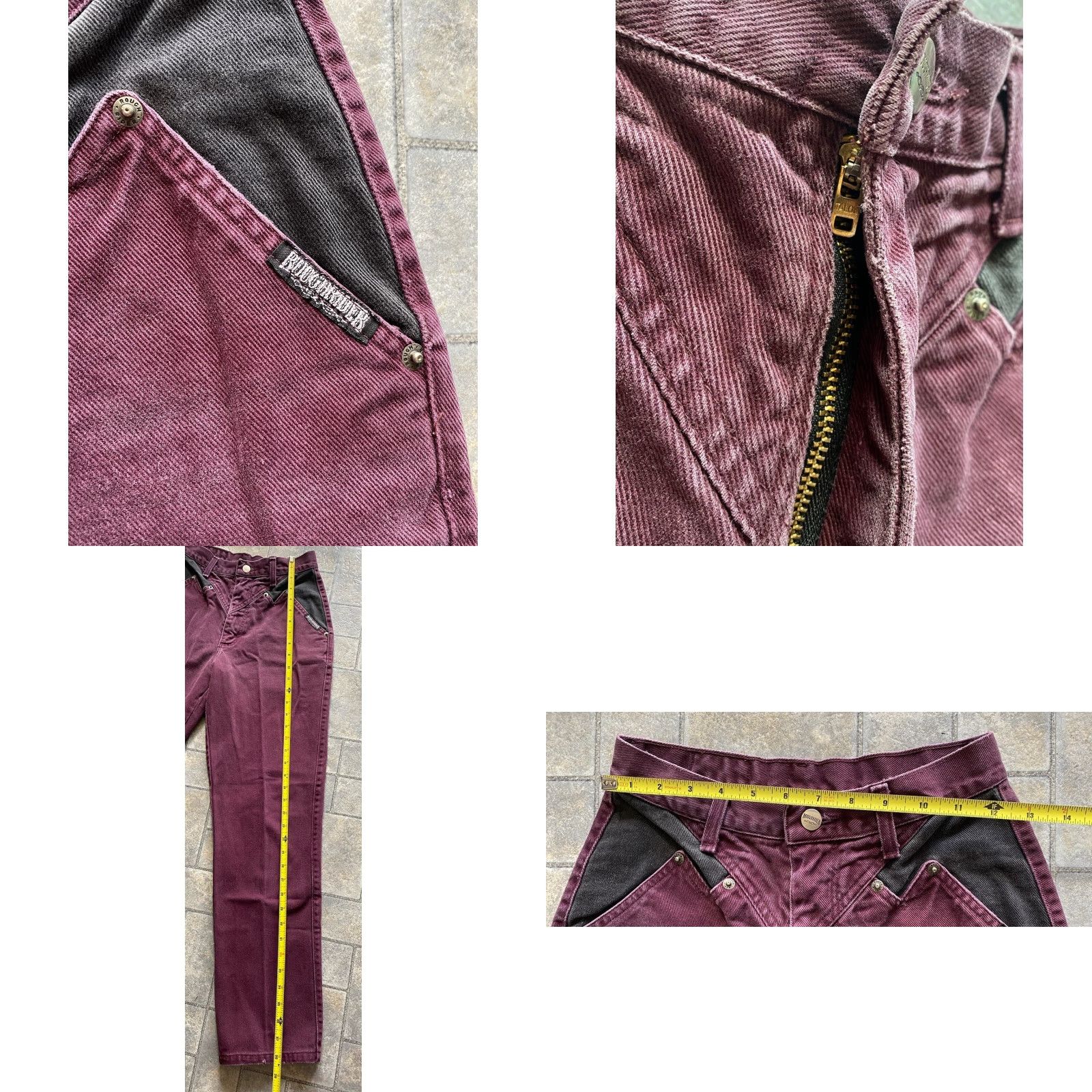 Vintage VINTAGE Roughrider Pants Purple 5/6 Womens Made In USA Size 27" / US 4 / IT 40 - 8 Thumbnail
