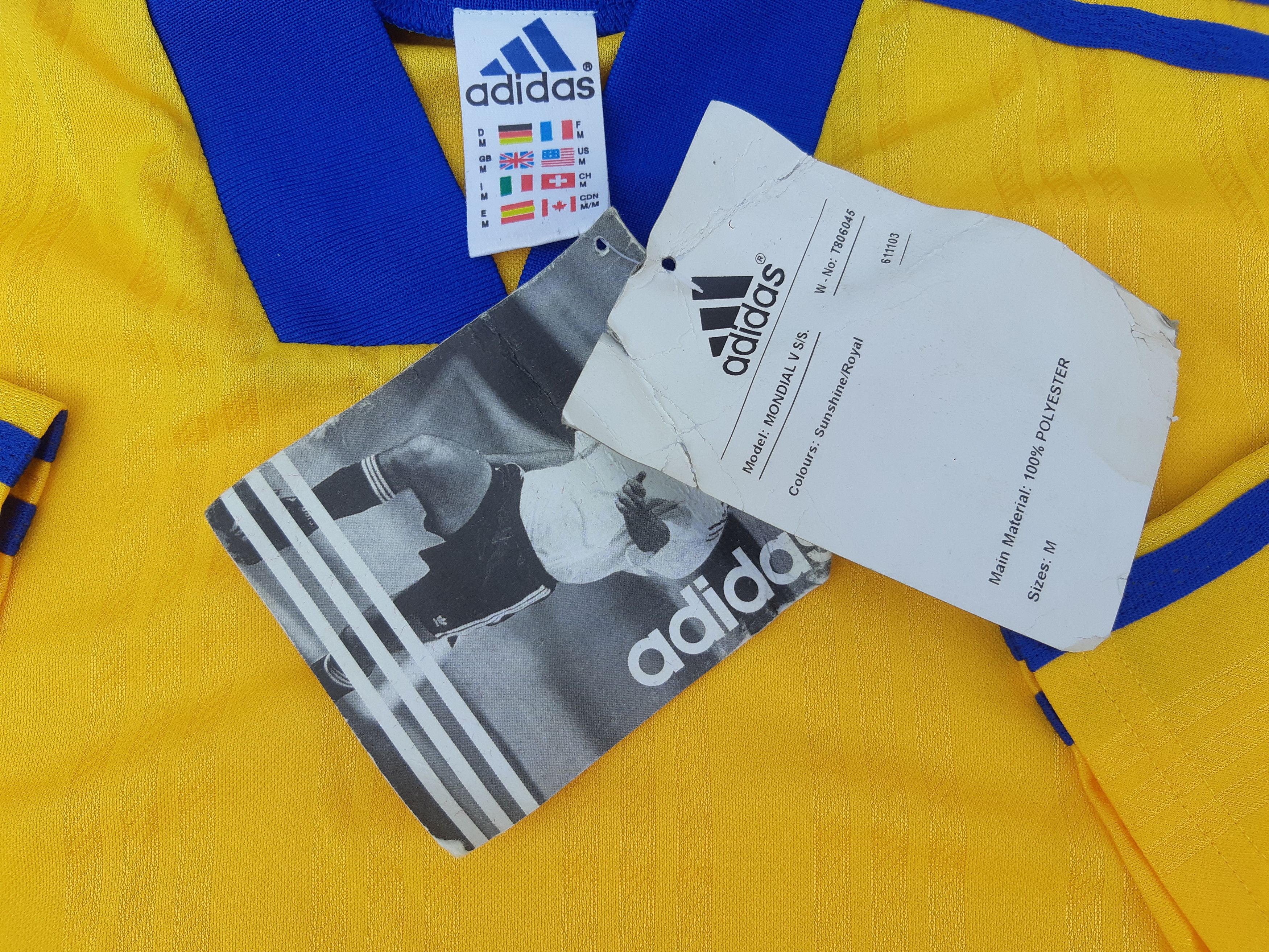 Adidas Vintage 90s ADIDAS Soccer Jersey Tunisia size M NWT Size US M / EU 48-50 / 2 - 4 Thumbnail