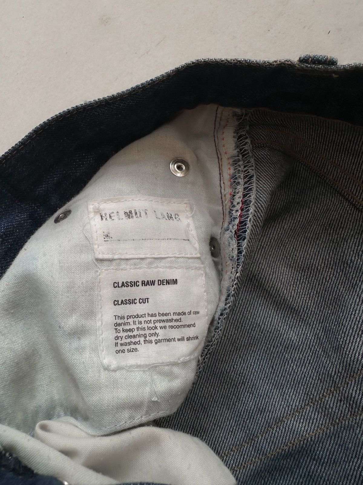 Helmut Lang Helmut lang classis cut raw denim Size US 29 - 6 Thumbnail