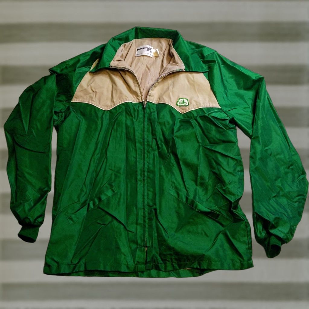 Vintage VINTAGE Swingster Jacket XL Green Windbreaker Mens USA 90s Retro 80s Lightweight Softshell Full Zip Lined Polyester Embroidered Logo Image not needed Size US XL / EU 56 / 4 - 1 Thumbnail