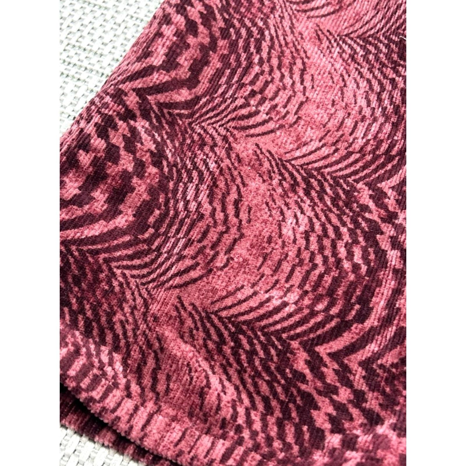 Anthropologie Anthropologie Pants Womens 27 Yaya Mid Rise Crop Flare Burgundy Red Corduroy Size 27" / US 4 / IT 40 - 2 Thumbnail