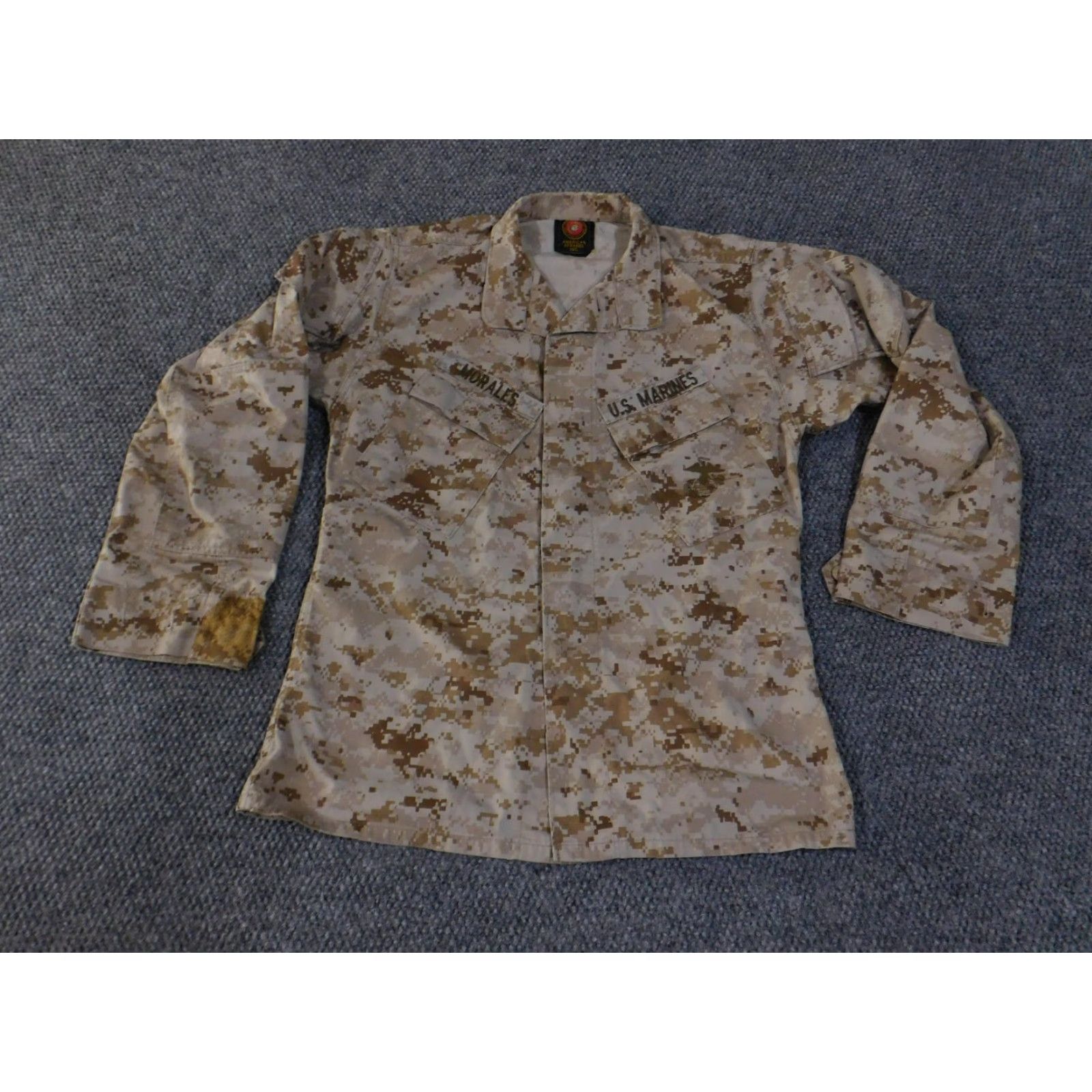American Apparel US Marines MARPAT Shirt Mens Small Regular Desert Digital Camo Utility Blouse Size US S / EU 44-46 / 1 - 2 Thumbnail