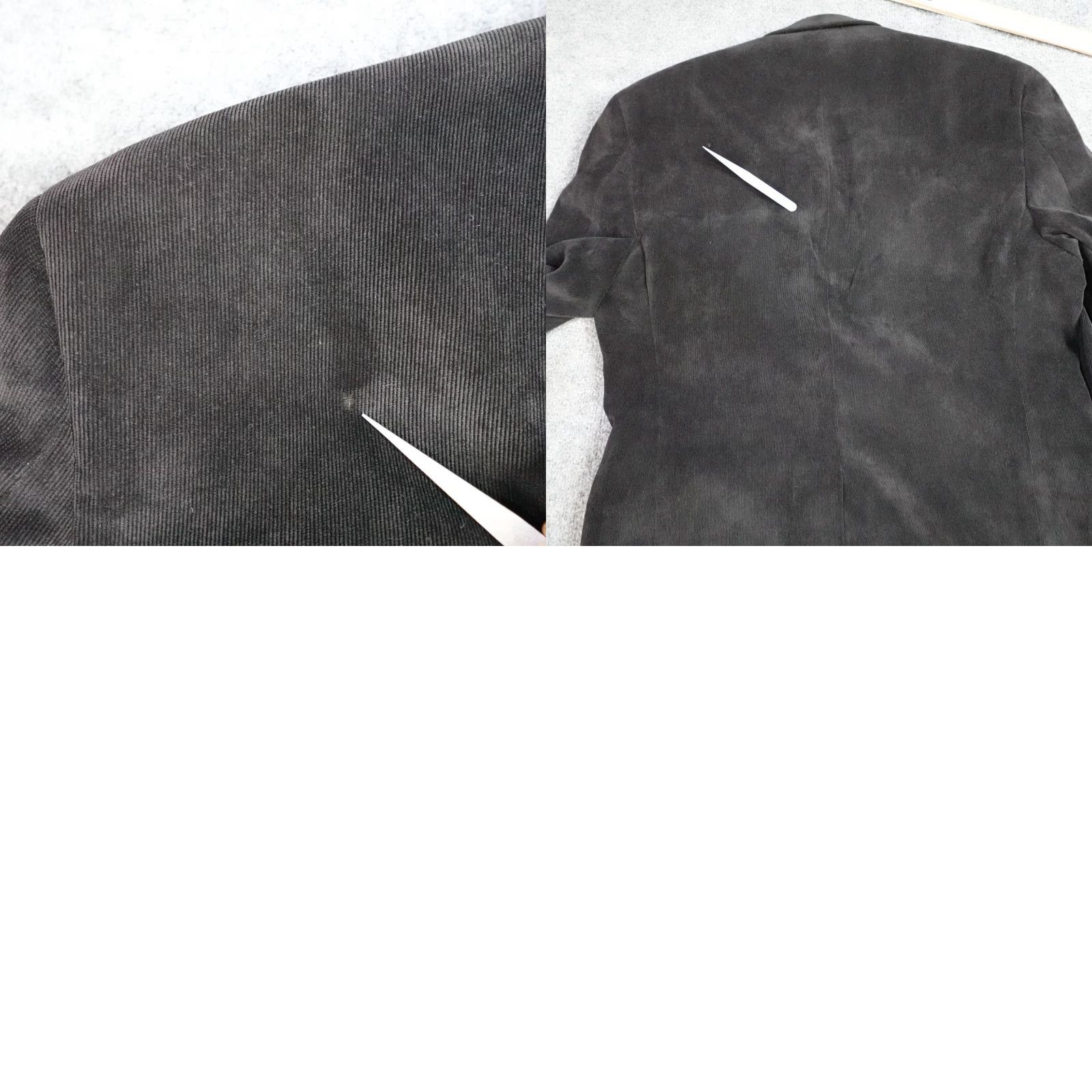 Ralph Lauren Lauren Ralph Lauren Jacket Black Corduroy Notch Lapels Sport Coat 40 Regular Nylon Polyester Spandex Two-Button Single-Breasted Mens Size US XXS / EU 40 - 9 Thumbnail