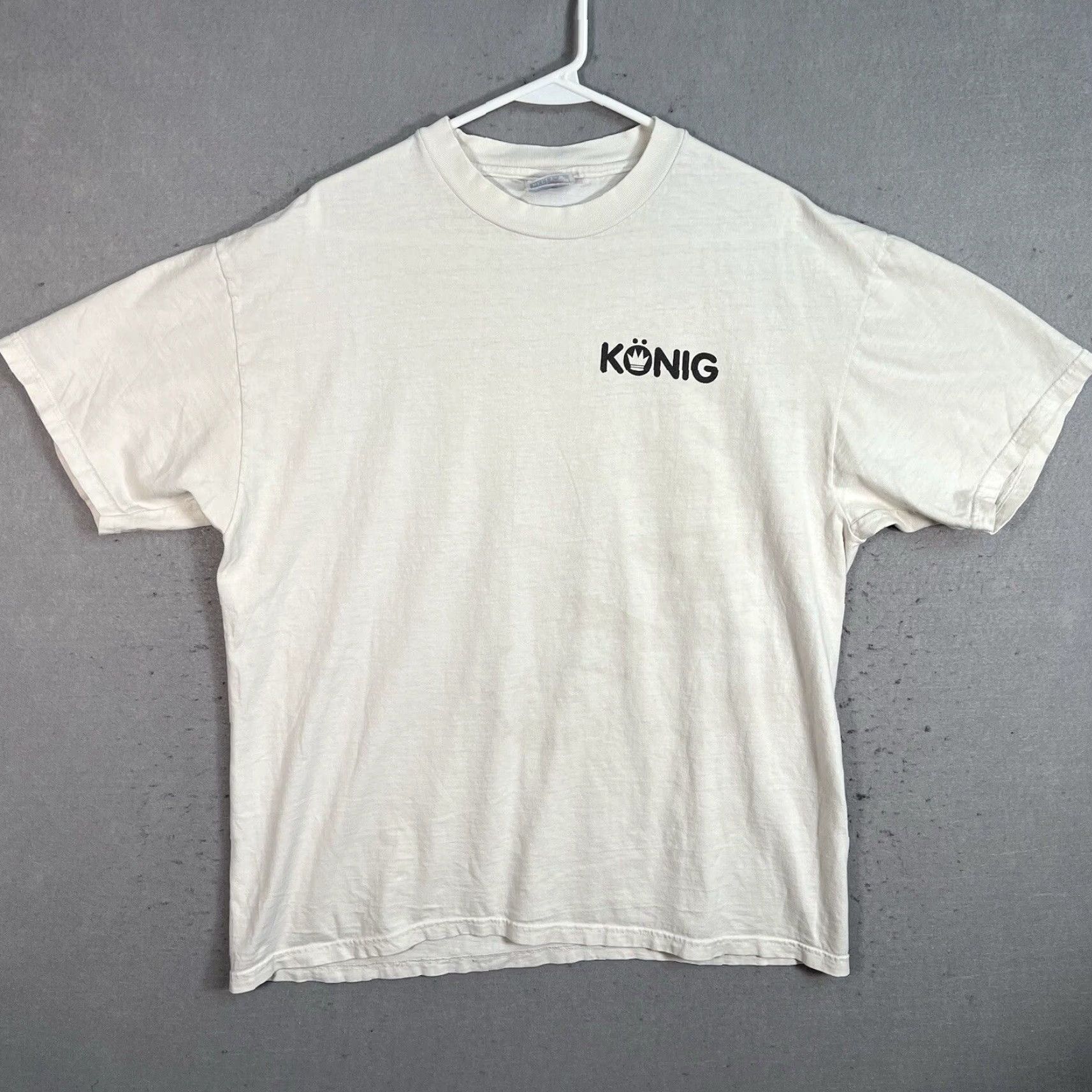 Hanes VINTAGE 90s König Wheels Honda CRX Graphic Tee Adult XL White Mens Size US XL / EU 56 / 4 - 2 Thumbnail